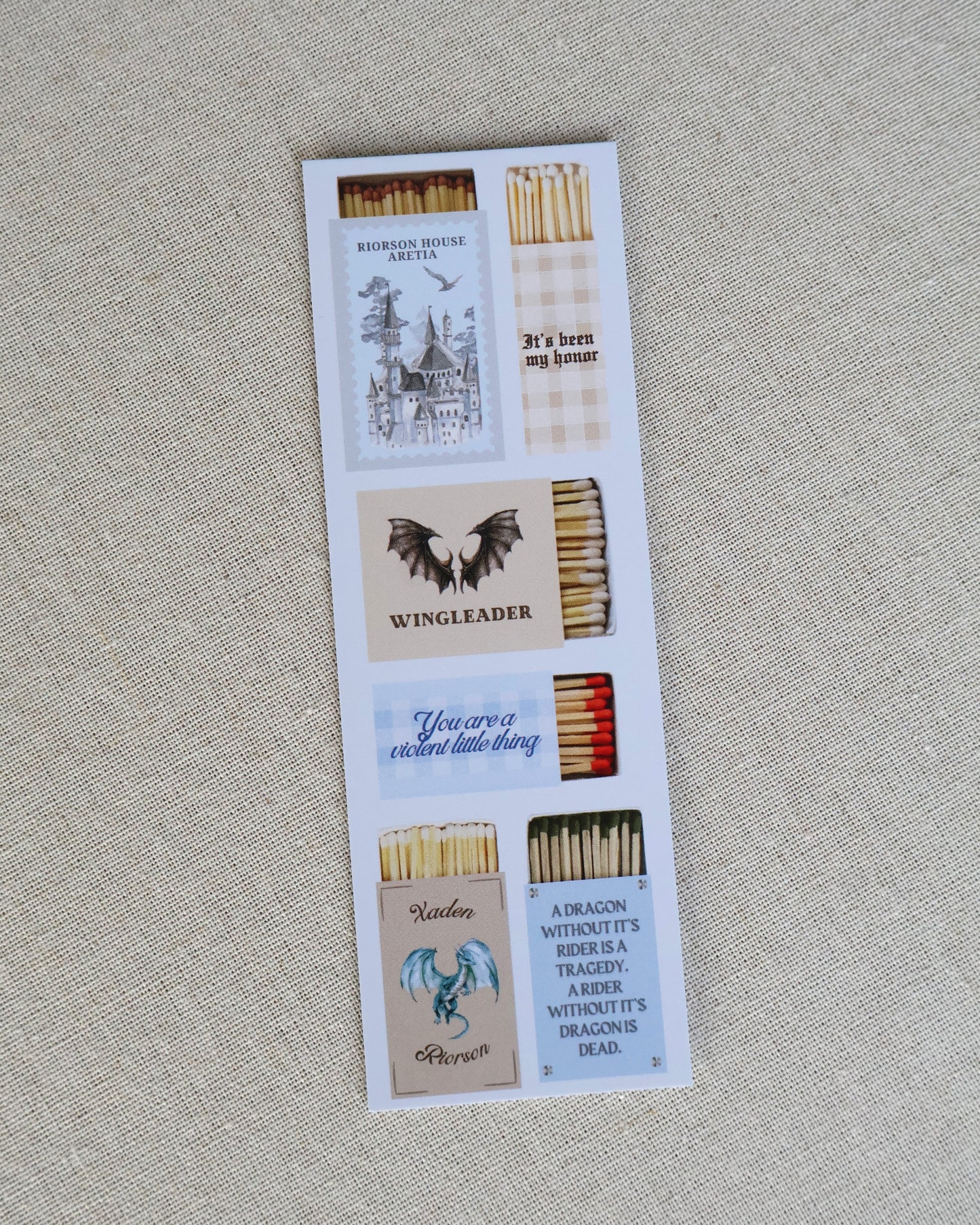 Fourth Matchbox Bookmark
