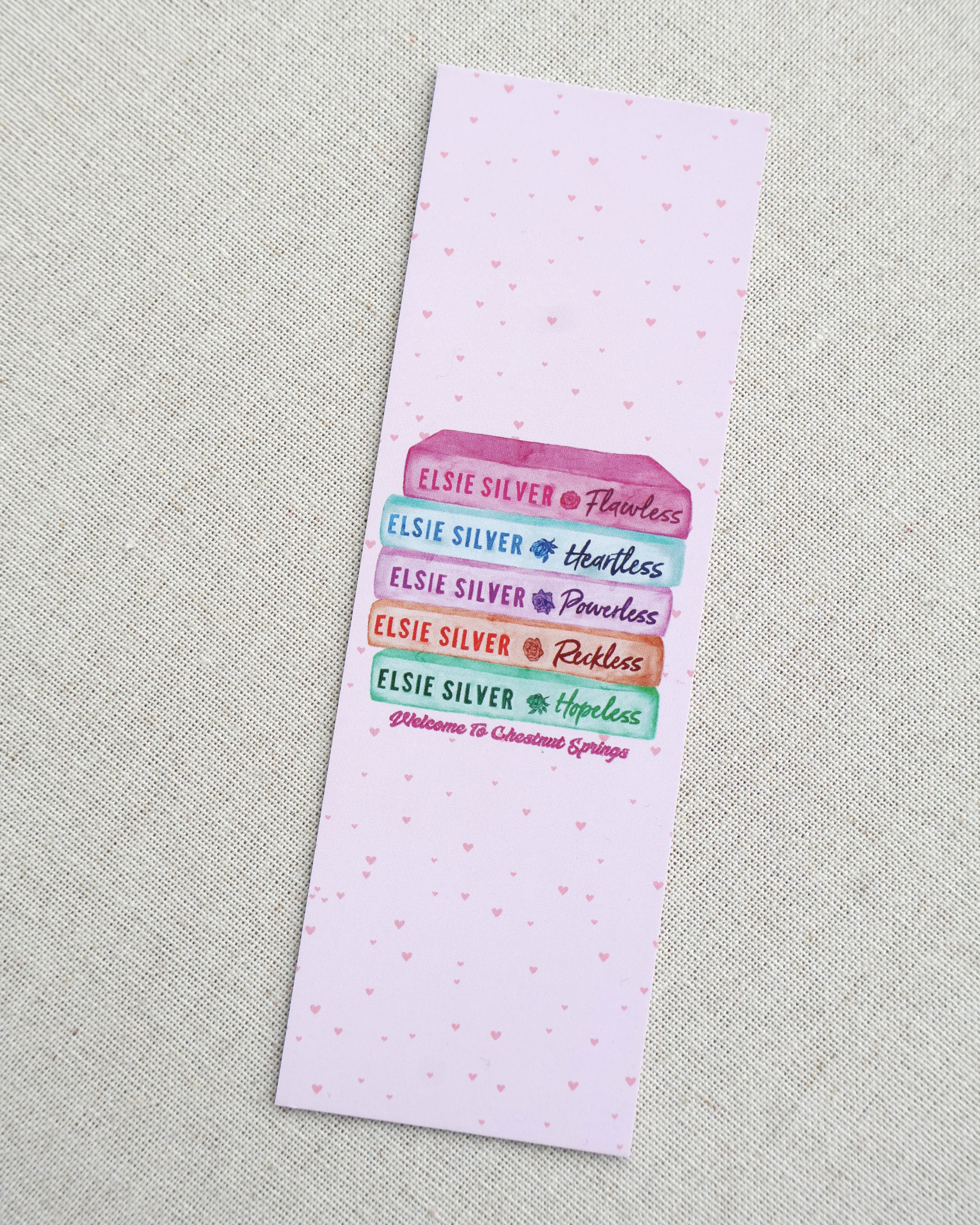 Chestnut Book Stack Bookmark