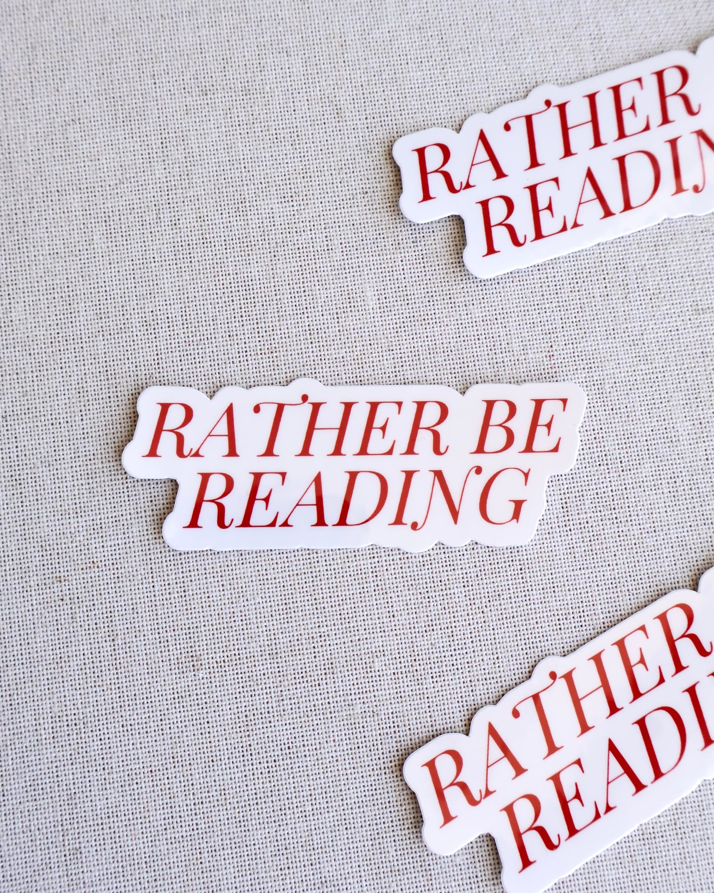 Rather Be Reading Sticker