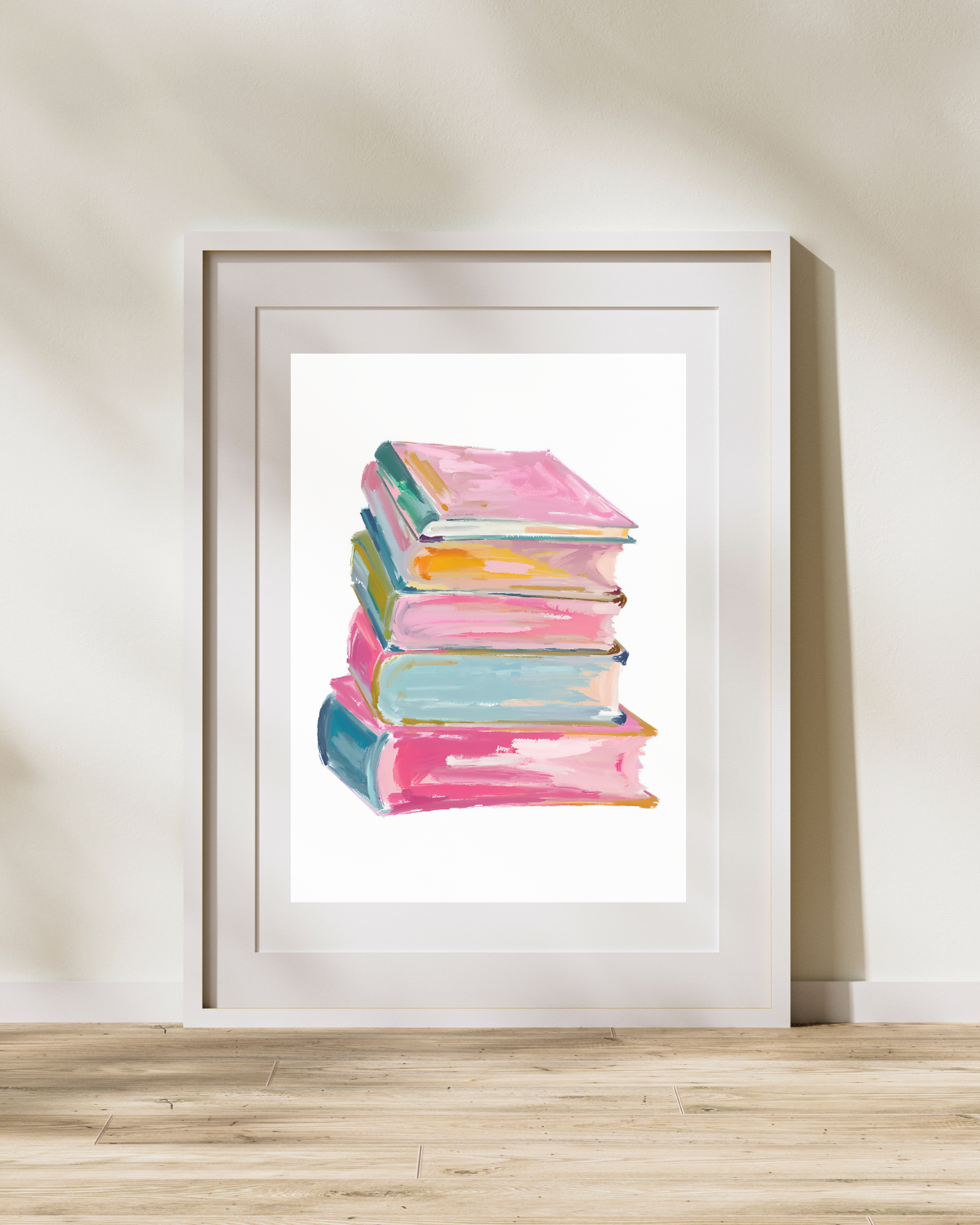 Abstract Book Stack Print