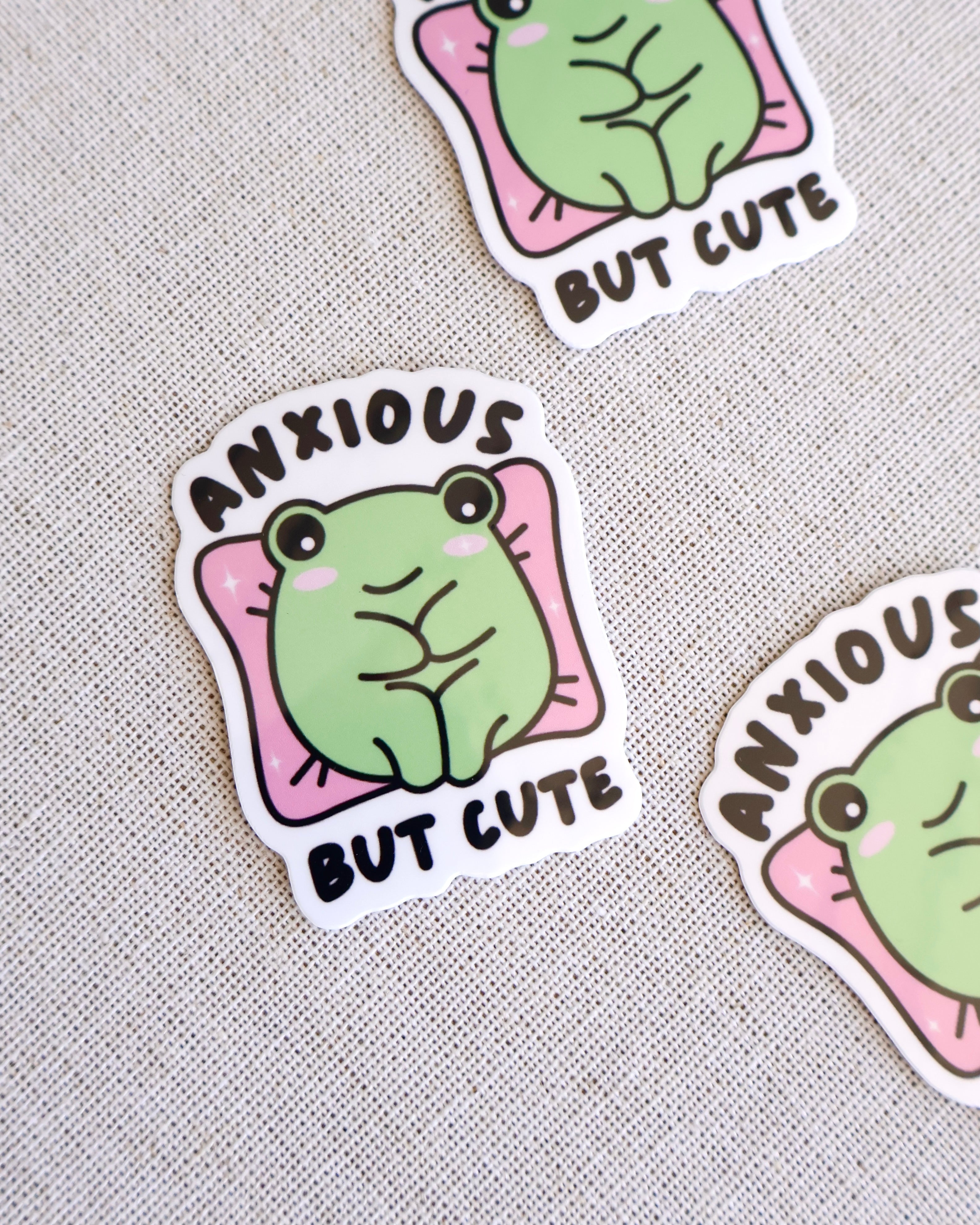 Anxious But Cute Sticker