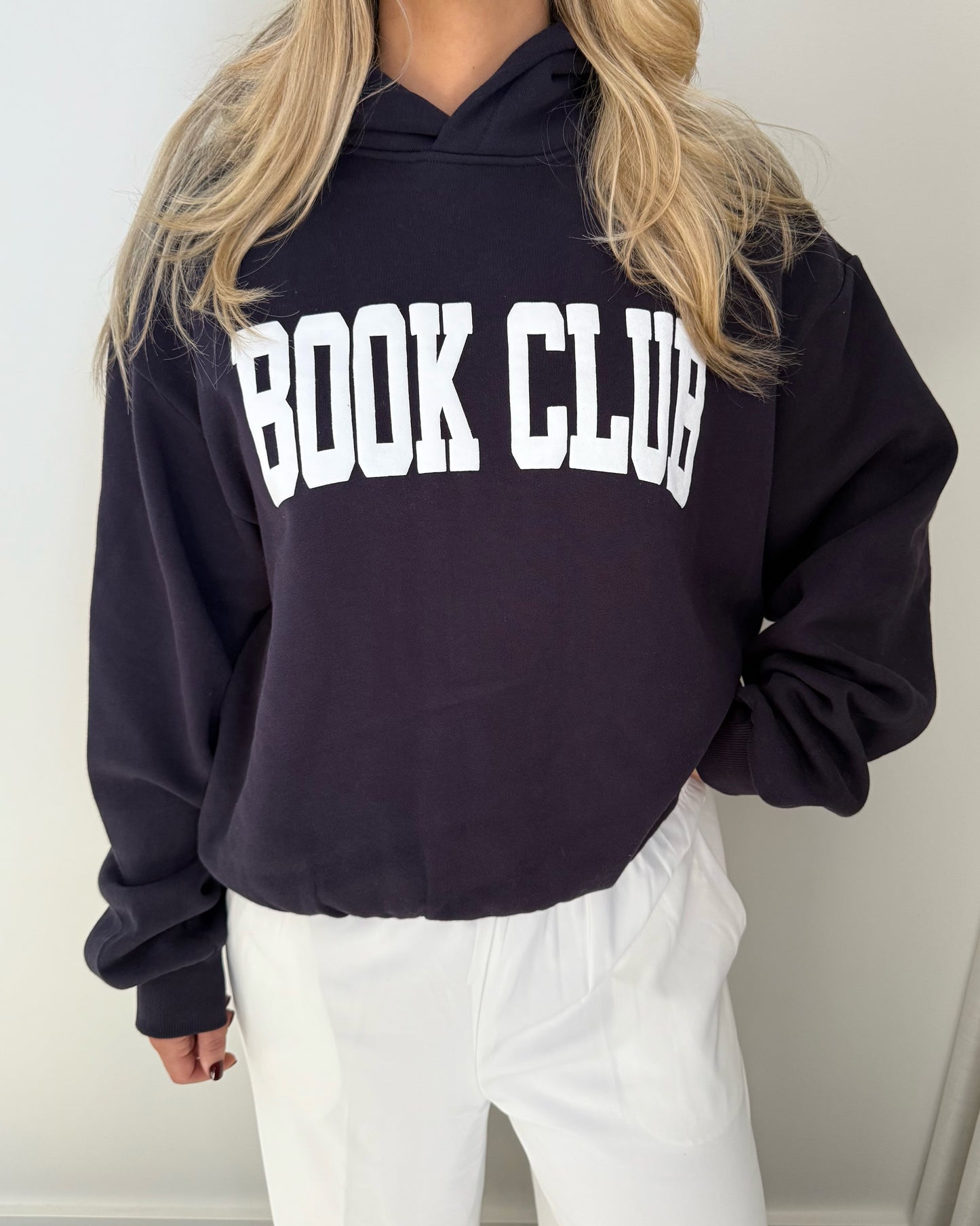 Book Club Puff Hoodie - Navy