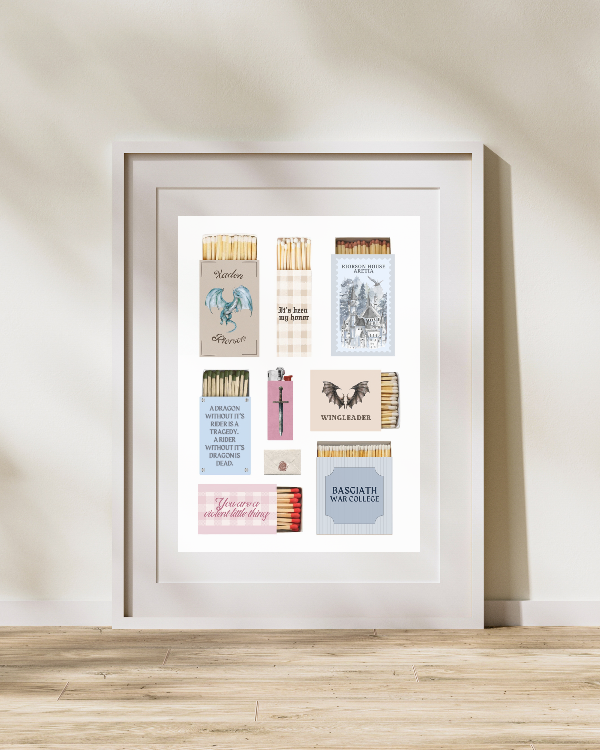 Fourth Wing Matchbox Print