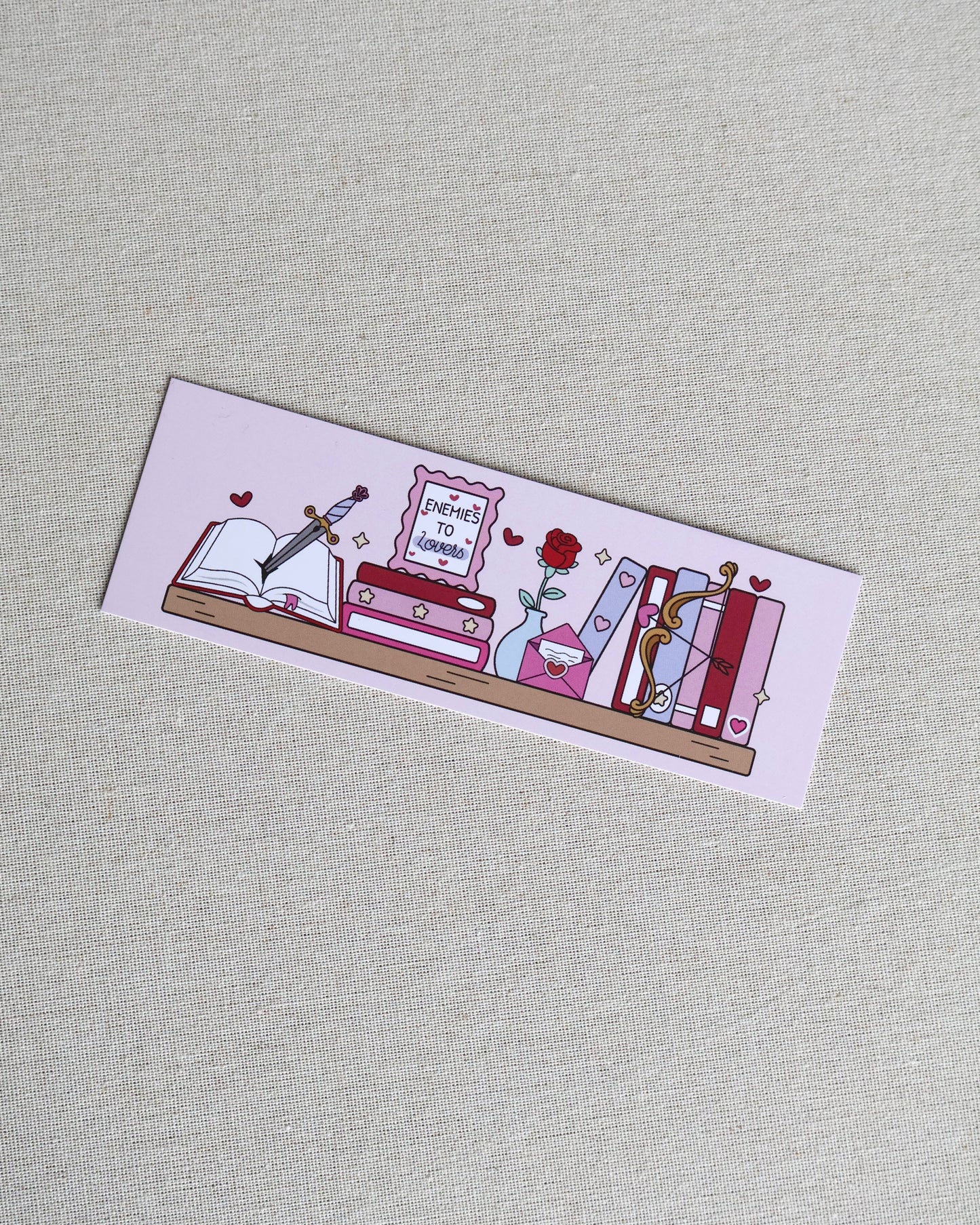 Enemies To Lovers Shelf Bookmark