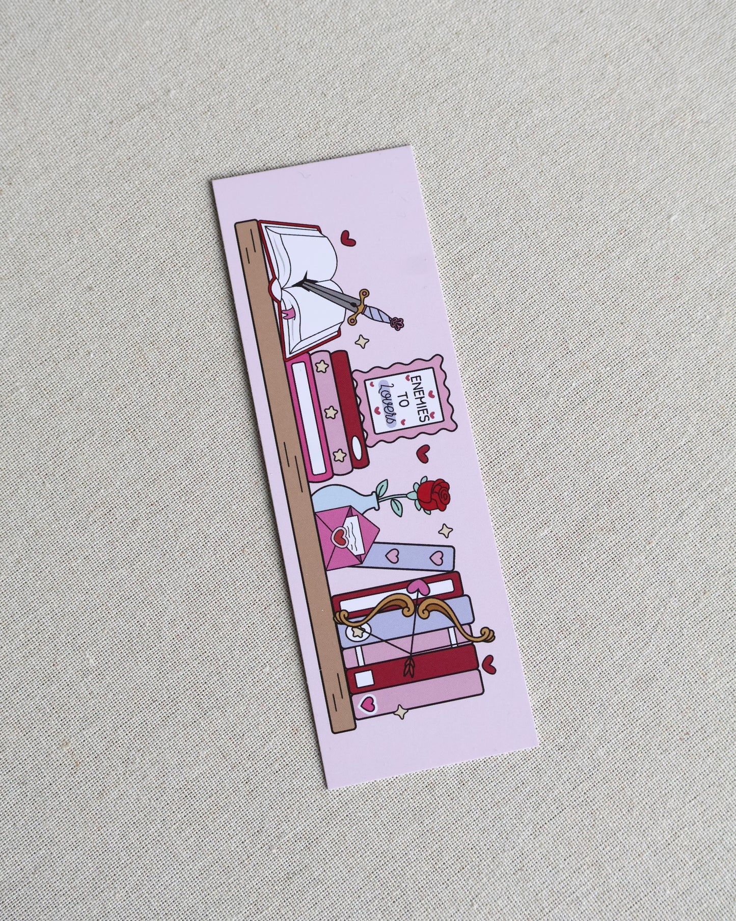 Enemies To Lovers Shelf Bookmark
