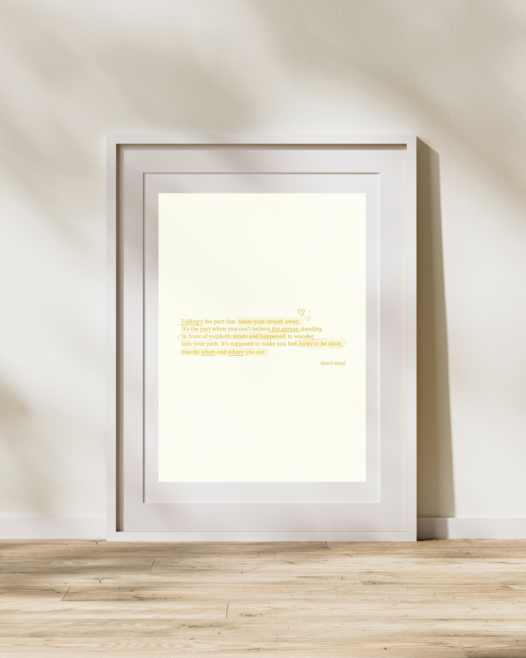 Beach Read Quote Print