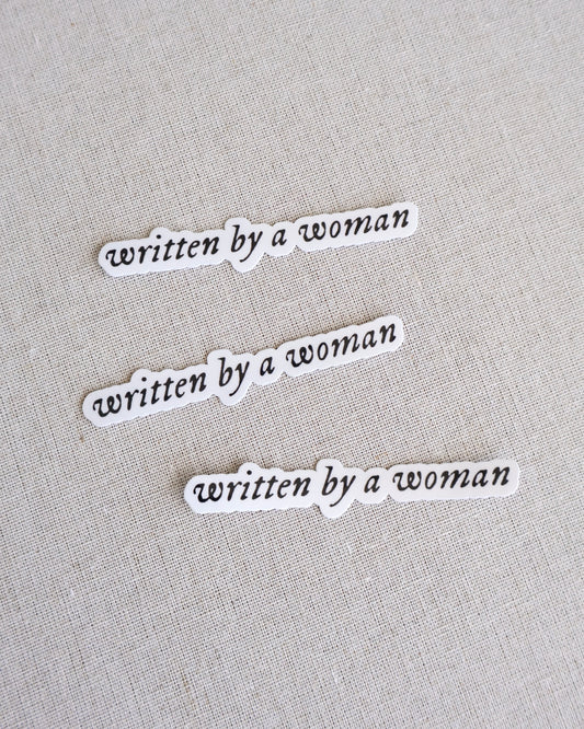 Written By A Woman Sticker