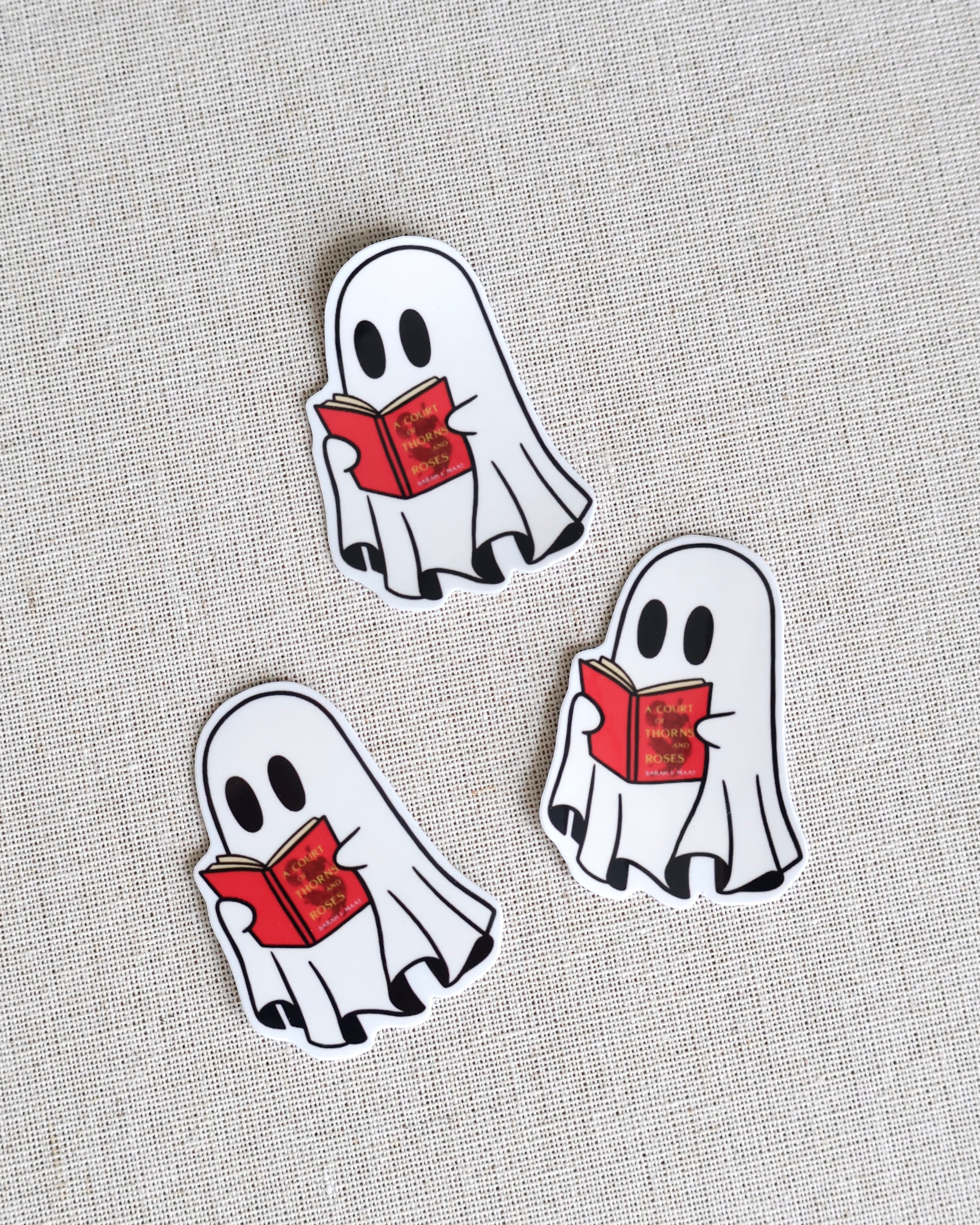 Ghost Red Book Sticker