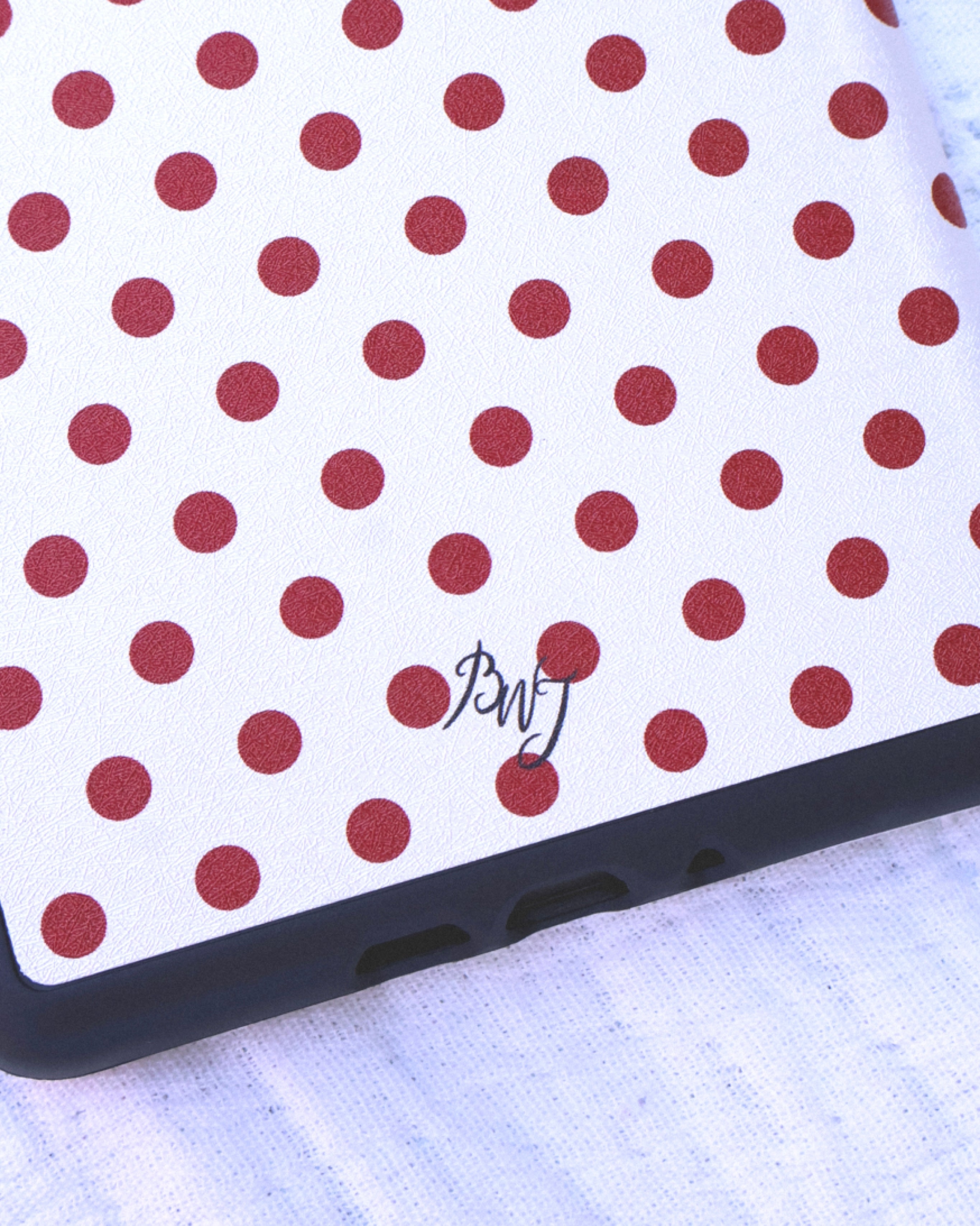 Red & White Polka Dot Kindle Case