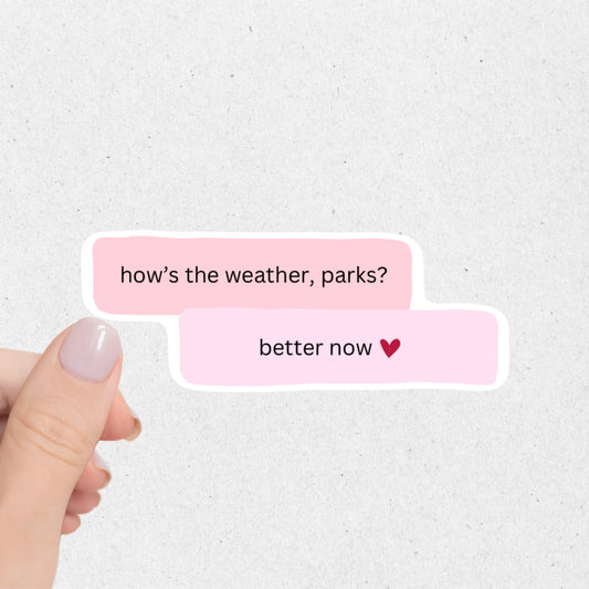 How’s The Weather Sticker