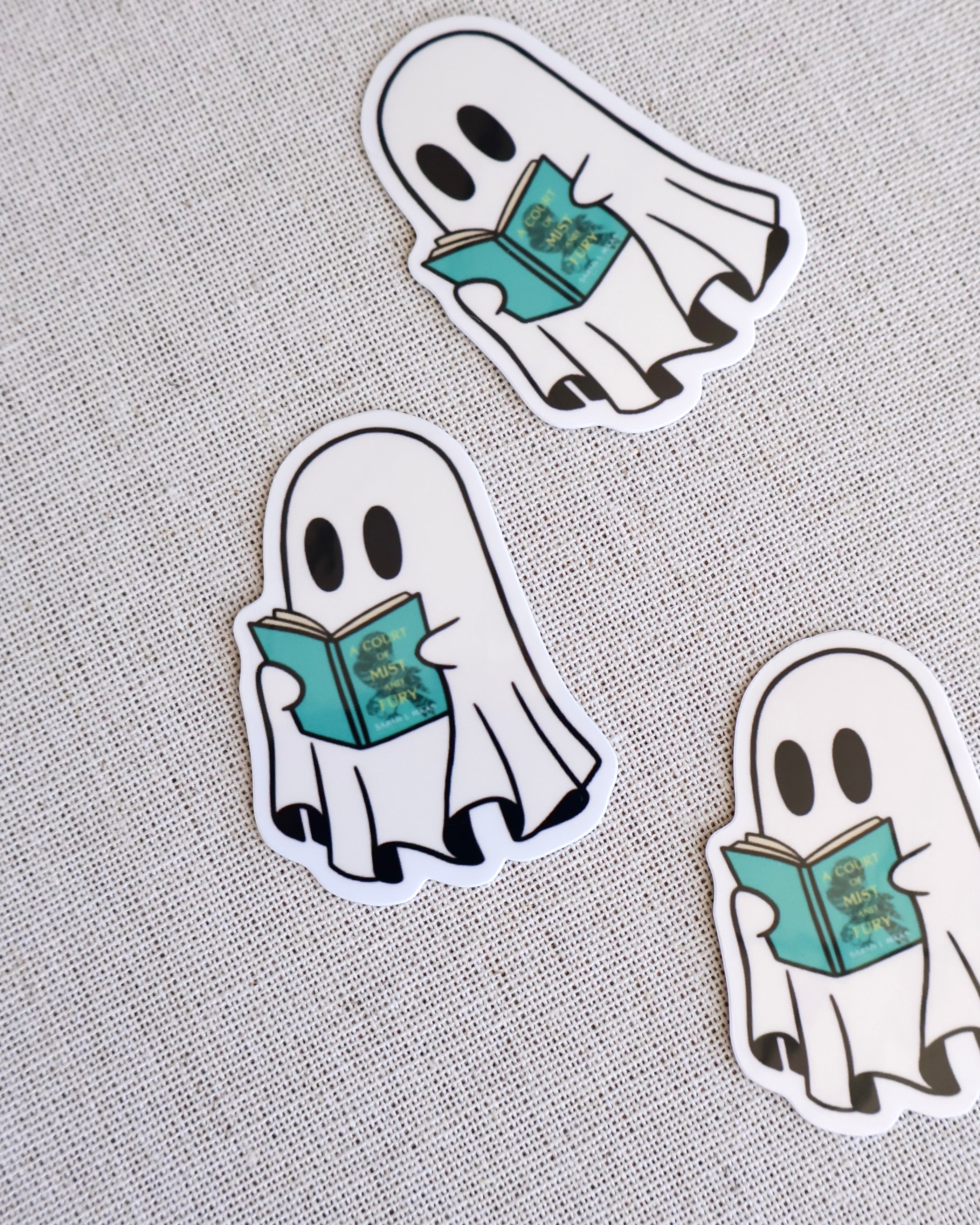 Ghost Green Book Sticker