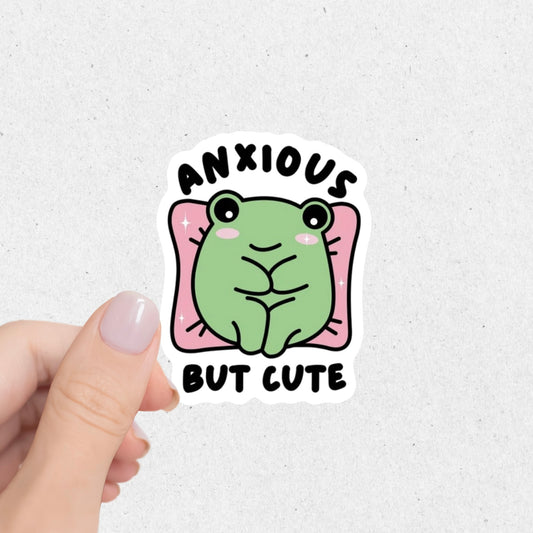 Anxious But Cute Sticker