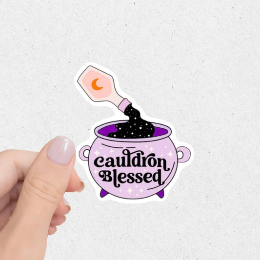 Cauldron Blessed Sticker