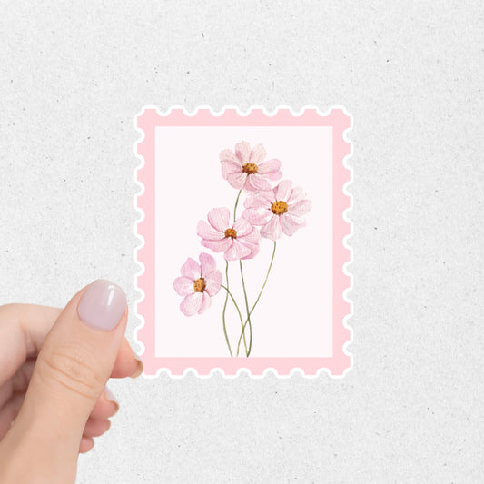 Flower Stamp Sticker