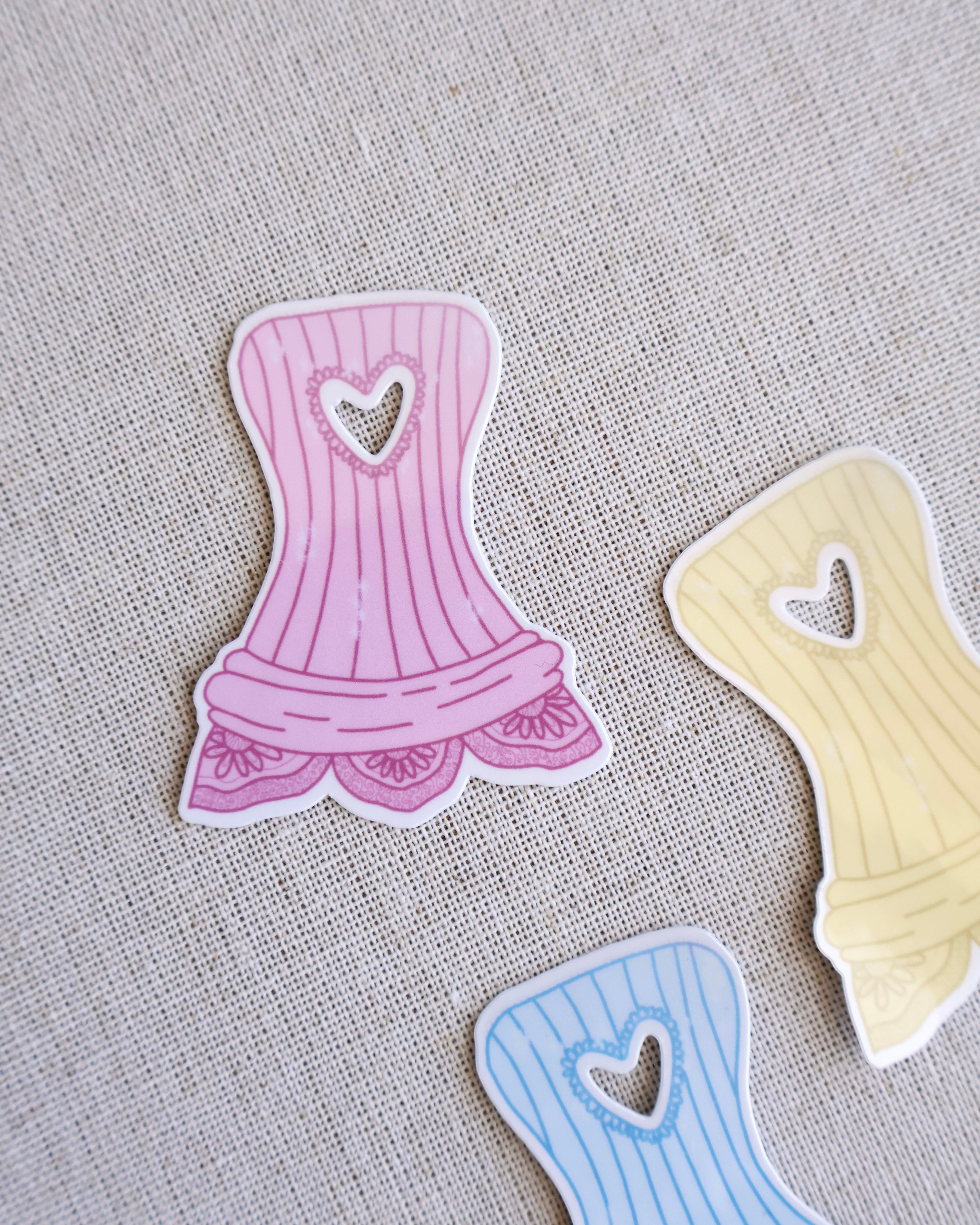 Sabrina Heart Dress Sticker