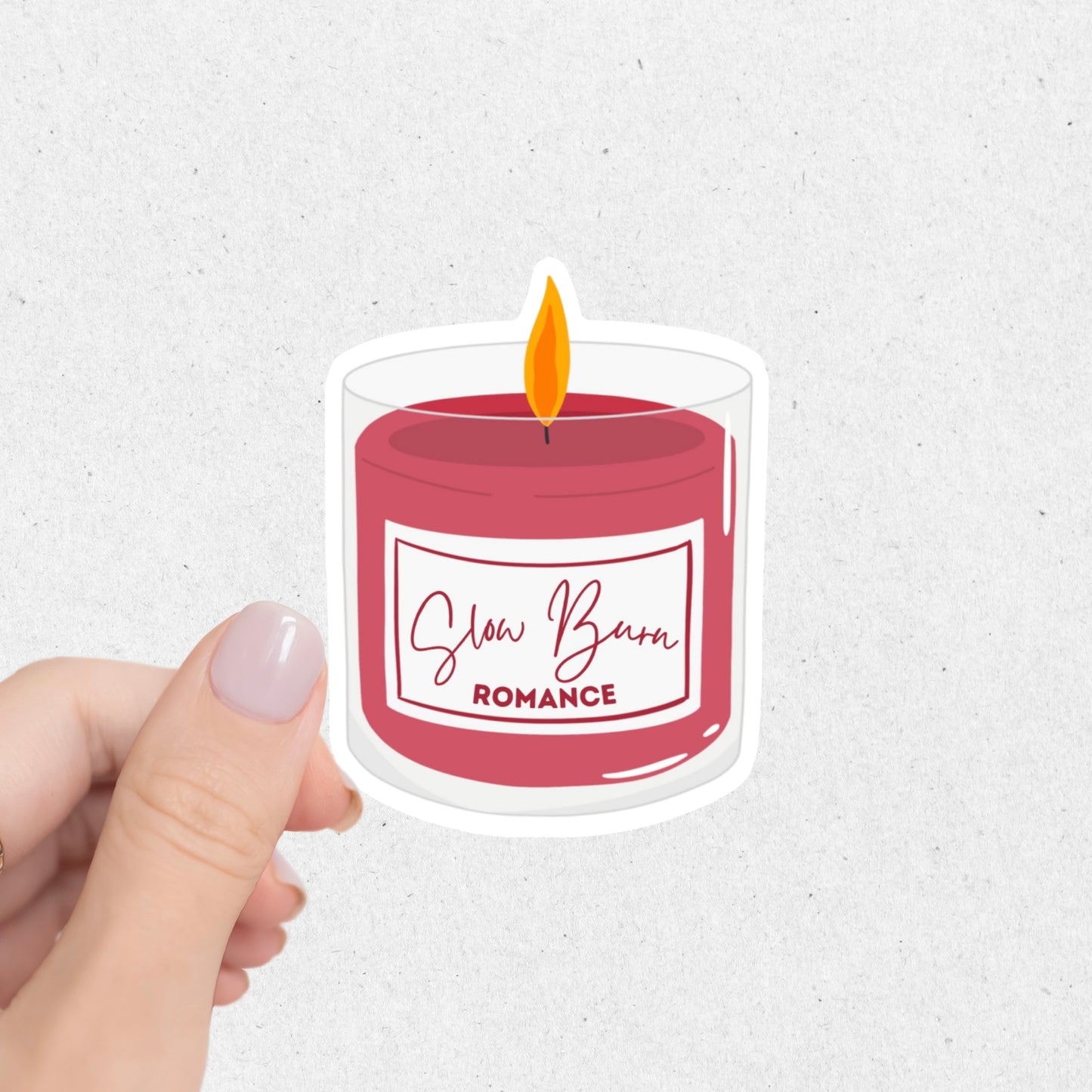 Slow Burn Candle Sticker