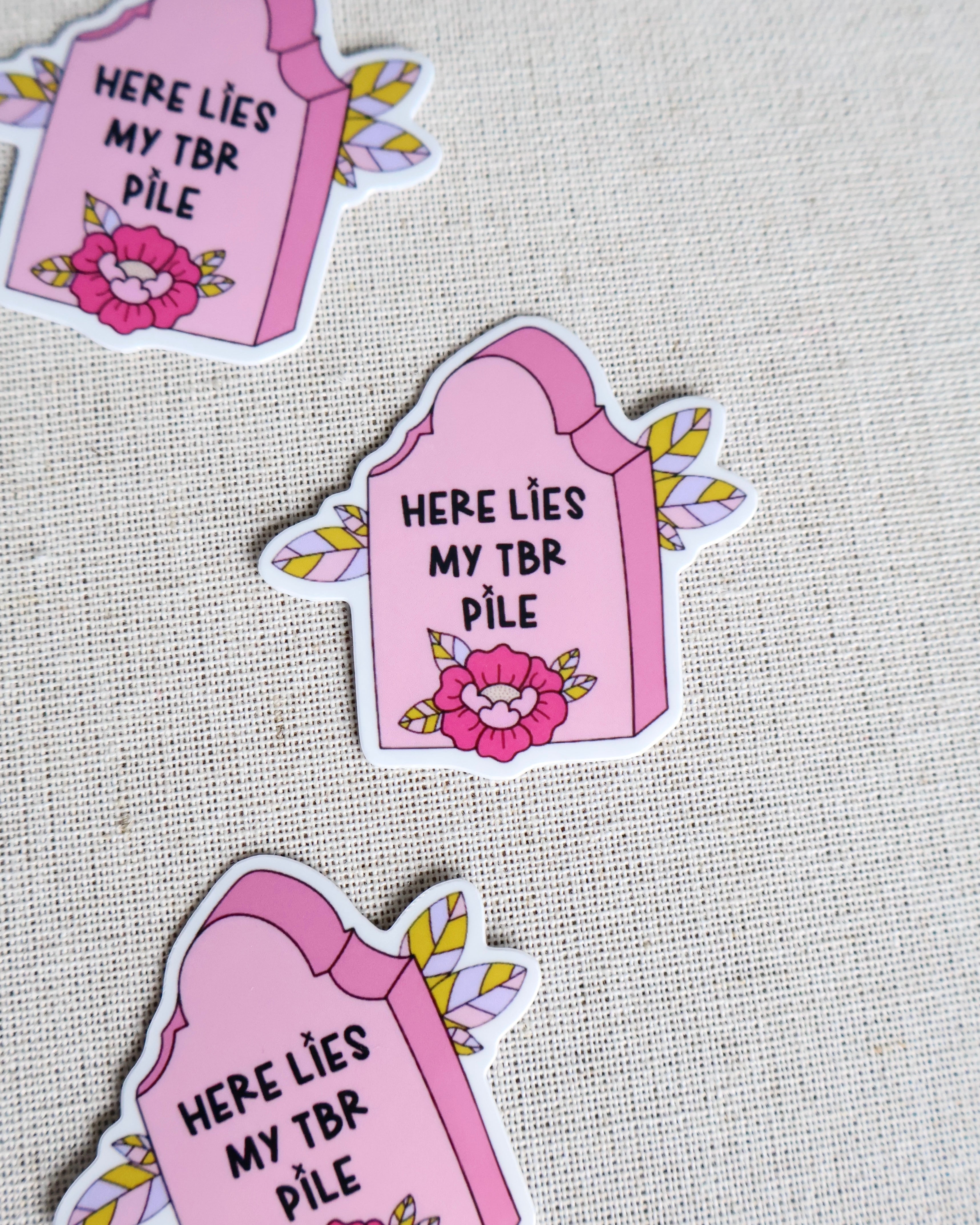 Here Lies My TBR Sticker