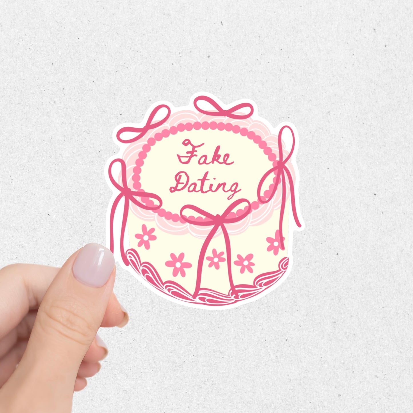 Fake Dating Cake Sticker