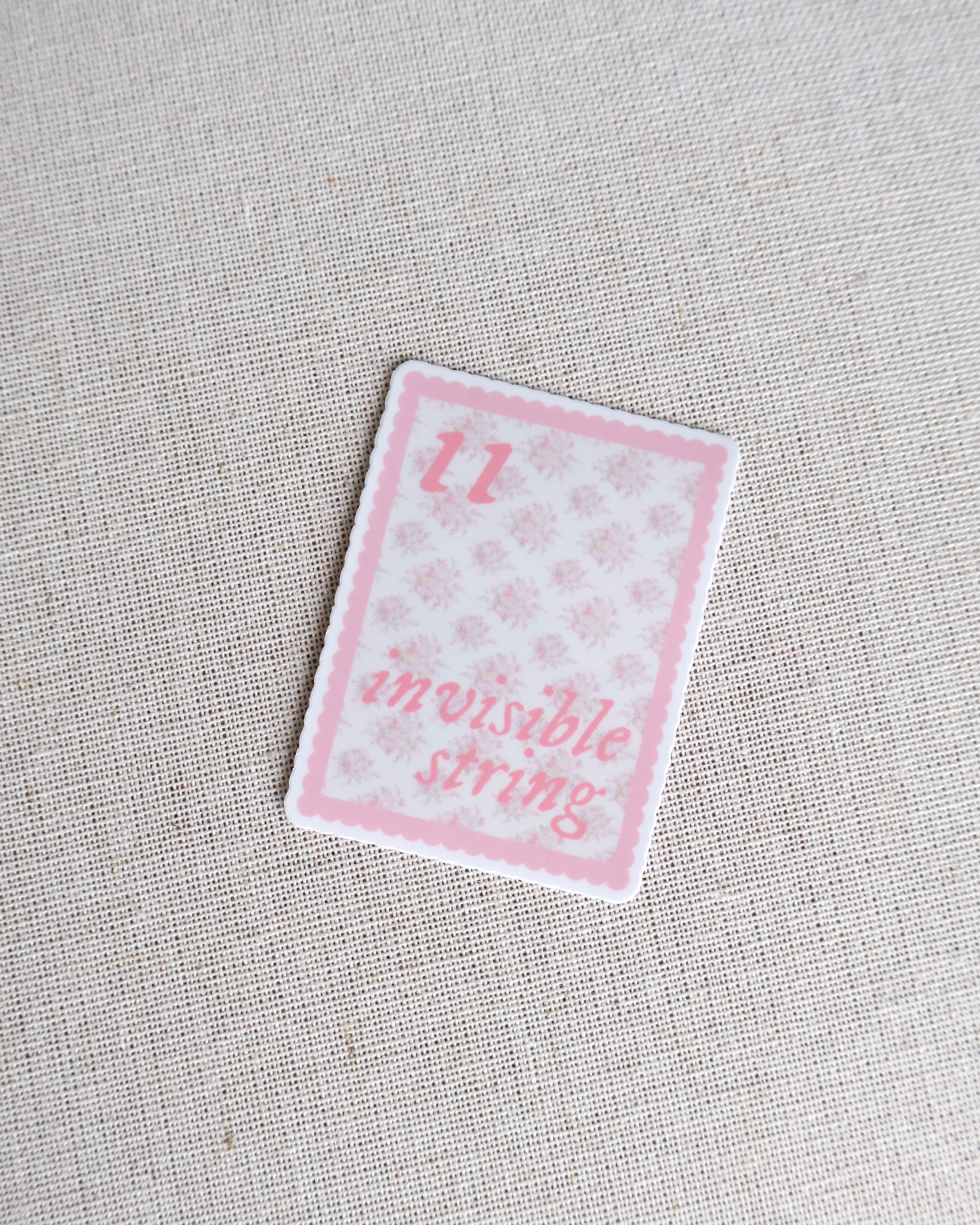 Invisible String Sticker