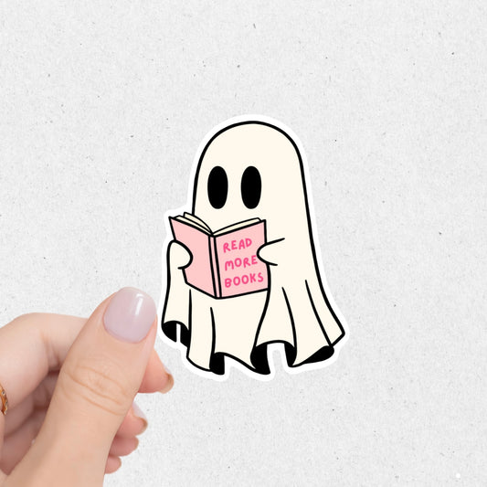 Ghost Read More Books Sticker