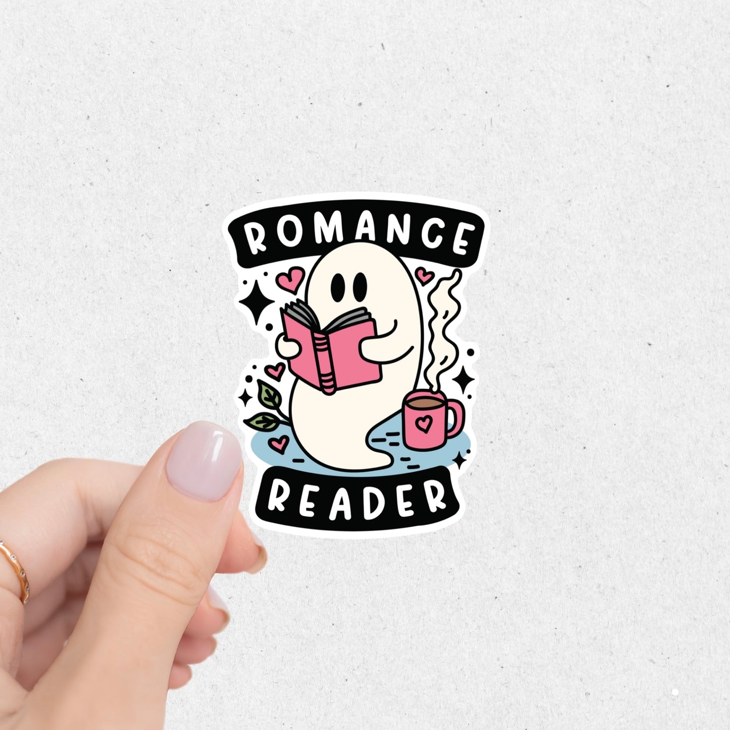 Romance Reader Sticker