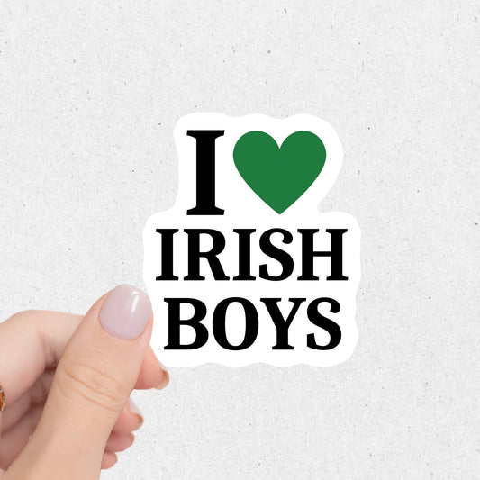 I Love Irish Boys Sticker