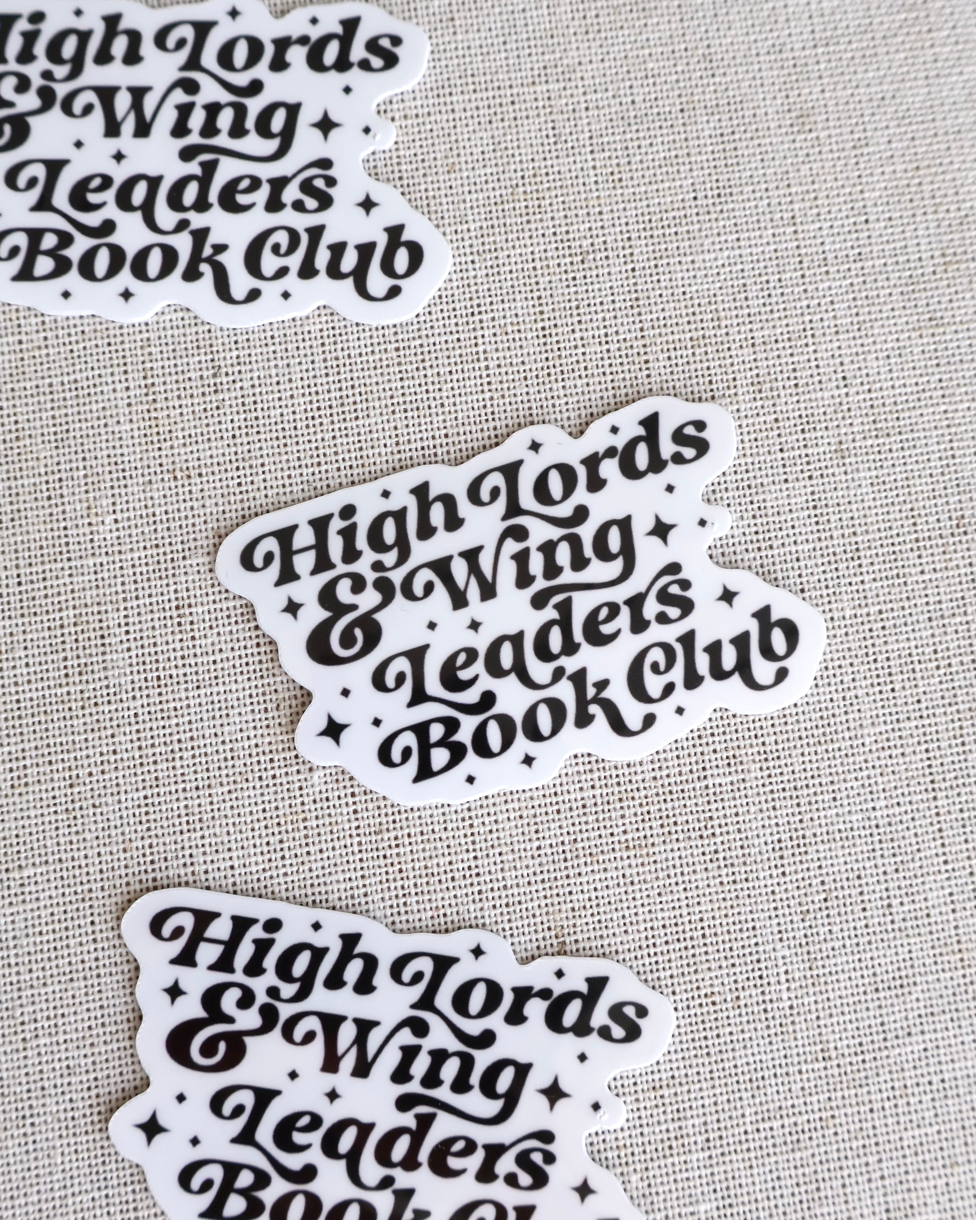 High Lords & Wing Leaders Book Club Sticker