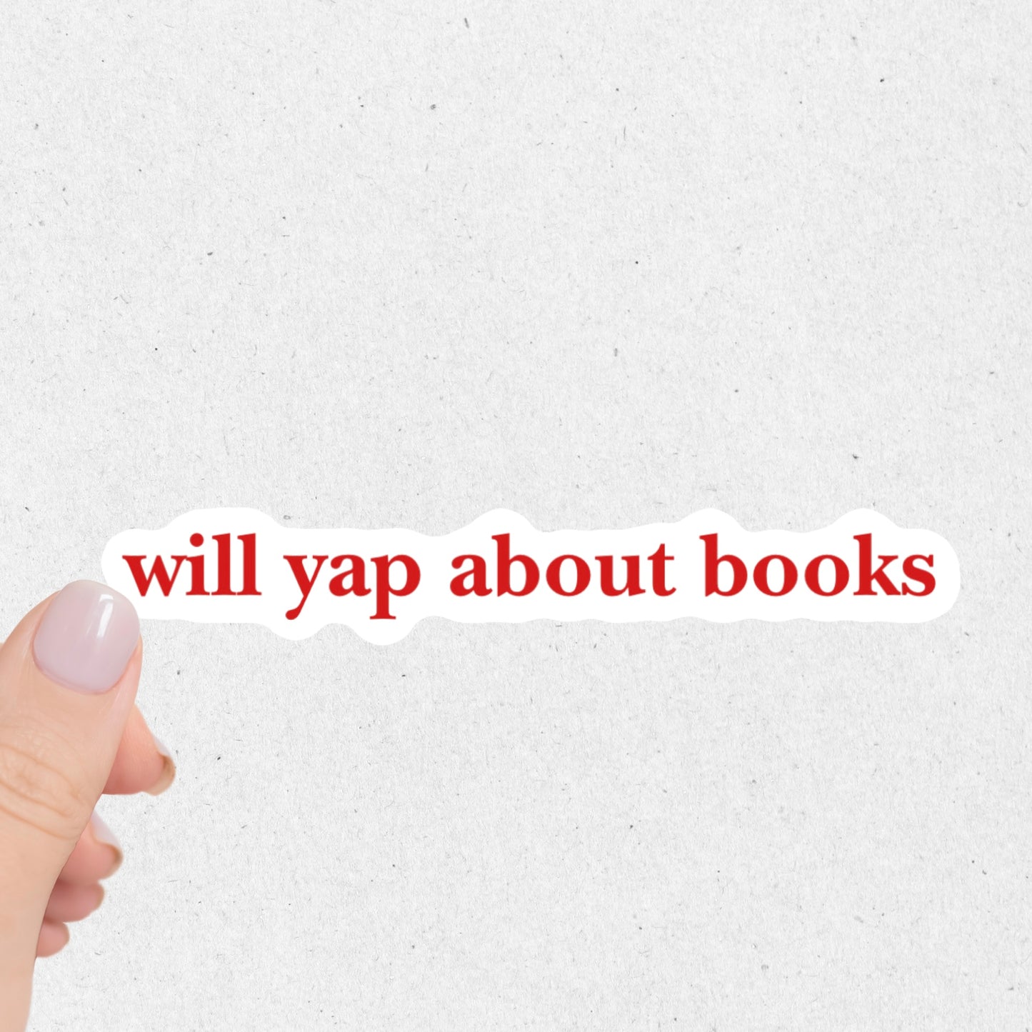 Will Yap About Books Sticker