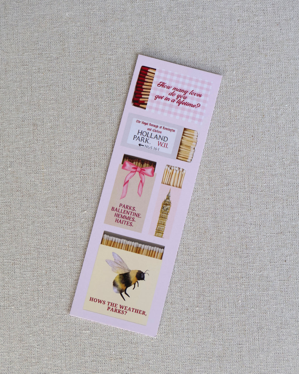 Magnolia Matchbox Bookmark