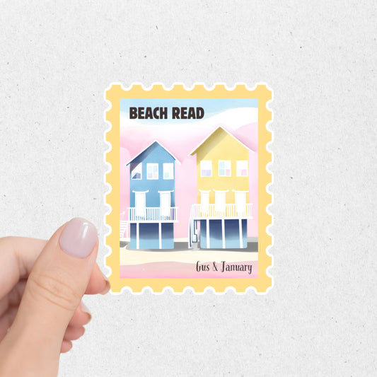 Beach Read Stamp Sticker