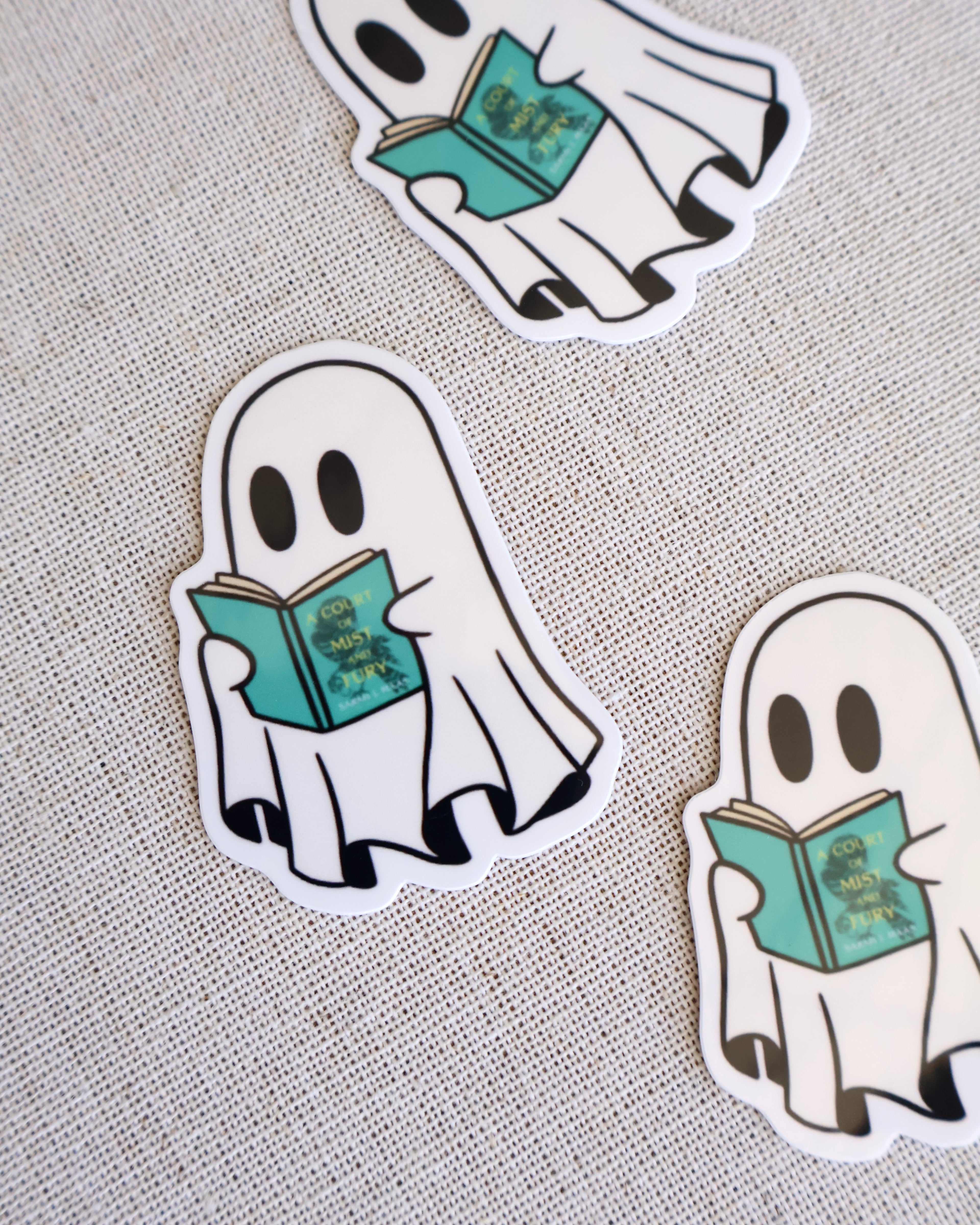 Ghost Green Book Sticker