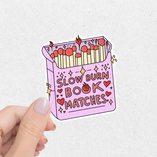 Slow Book Matches Sticker