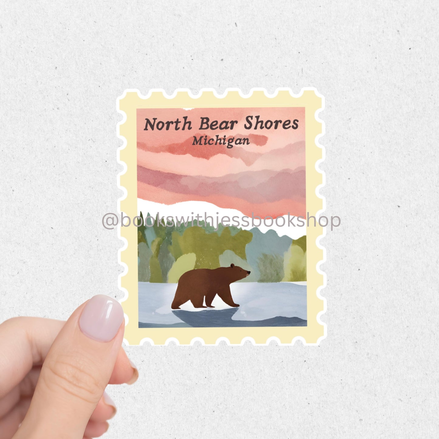 North Bear Shores Stamp Sticker