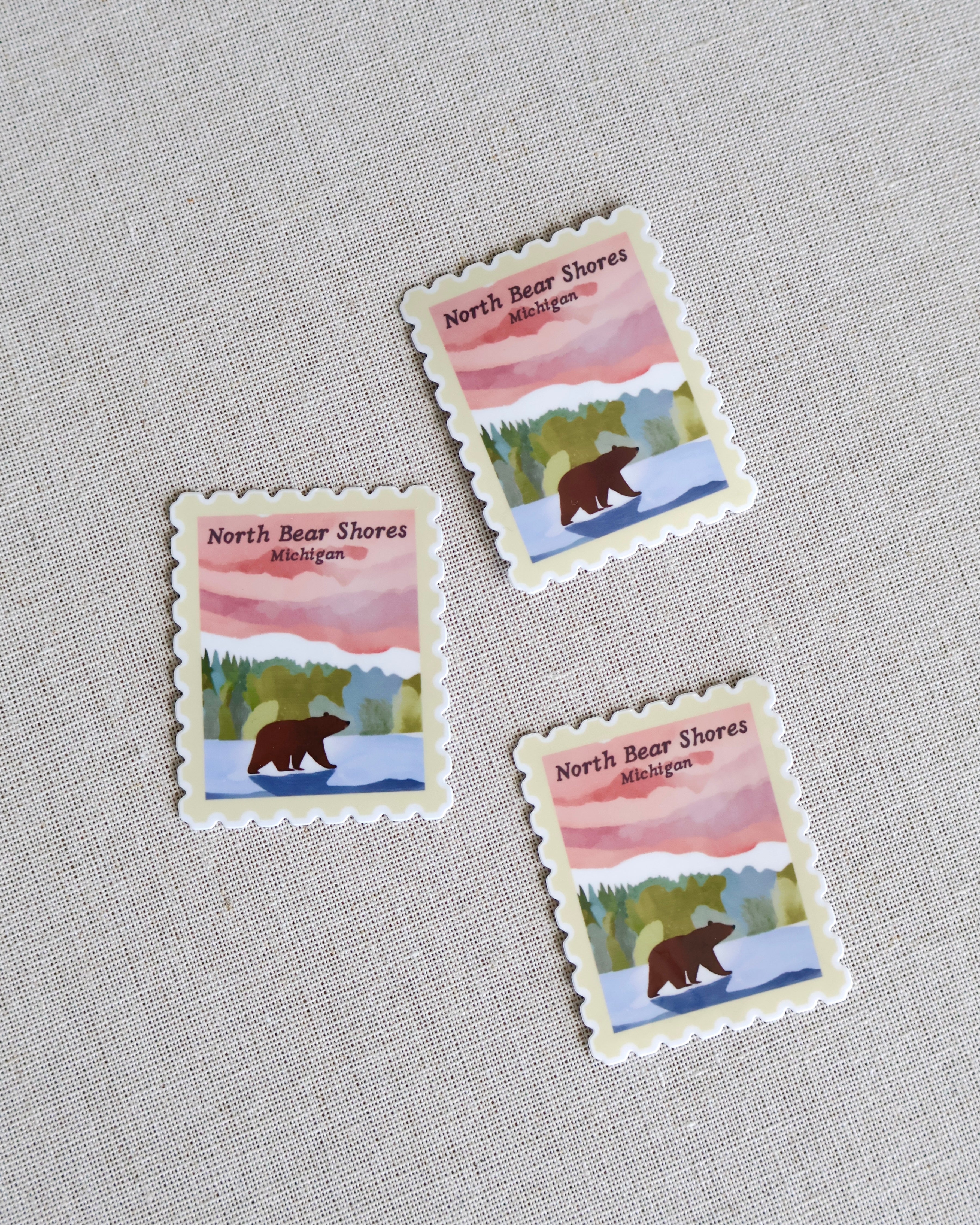 North Bear Shores Stamp Sticker
