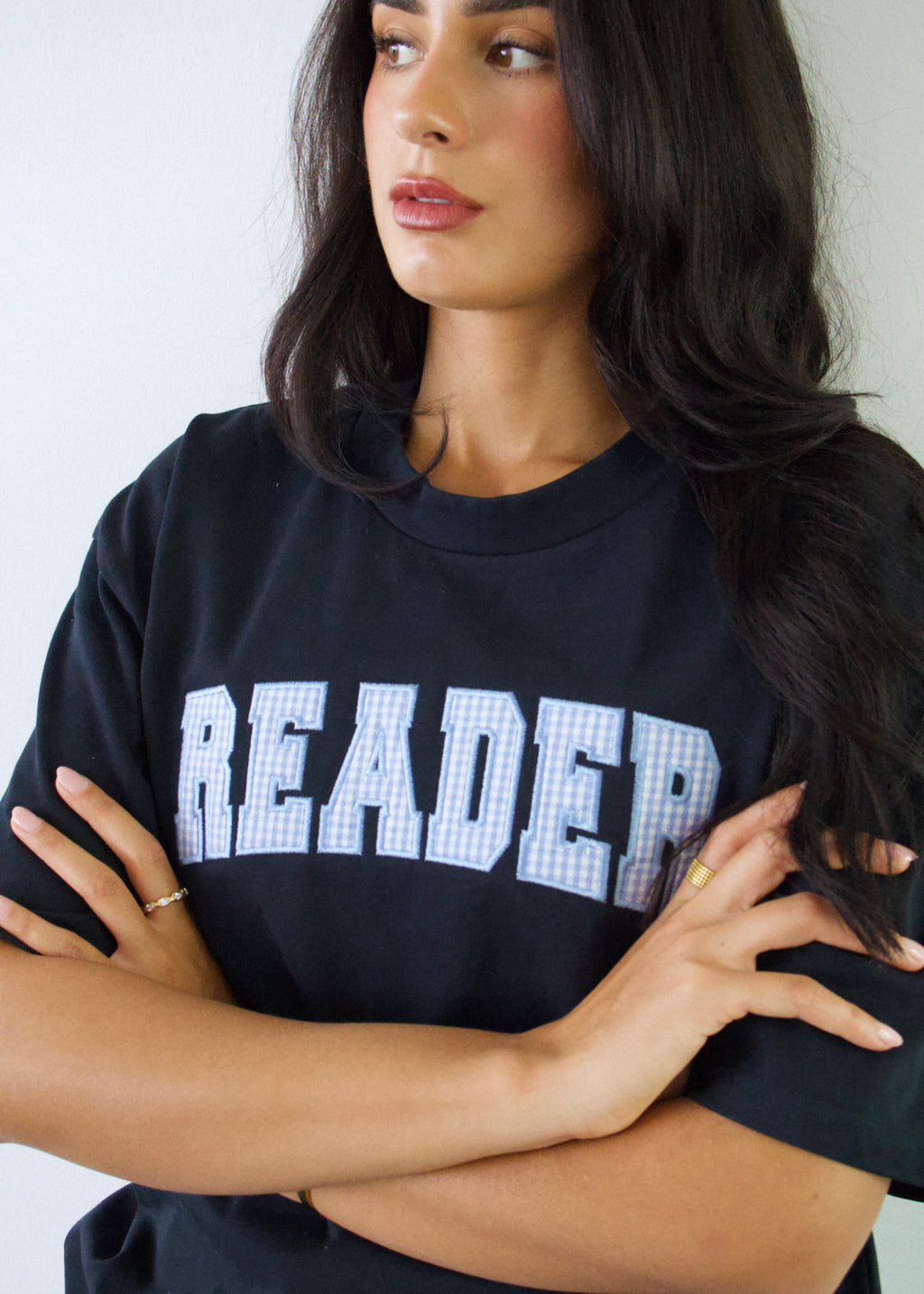 Appliqué Gingham T-Shirt