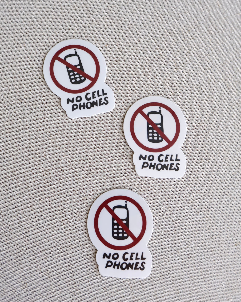 No Cell Phones Sticker