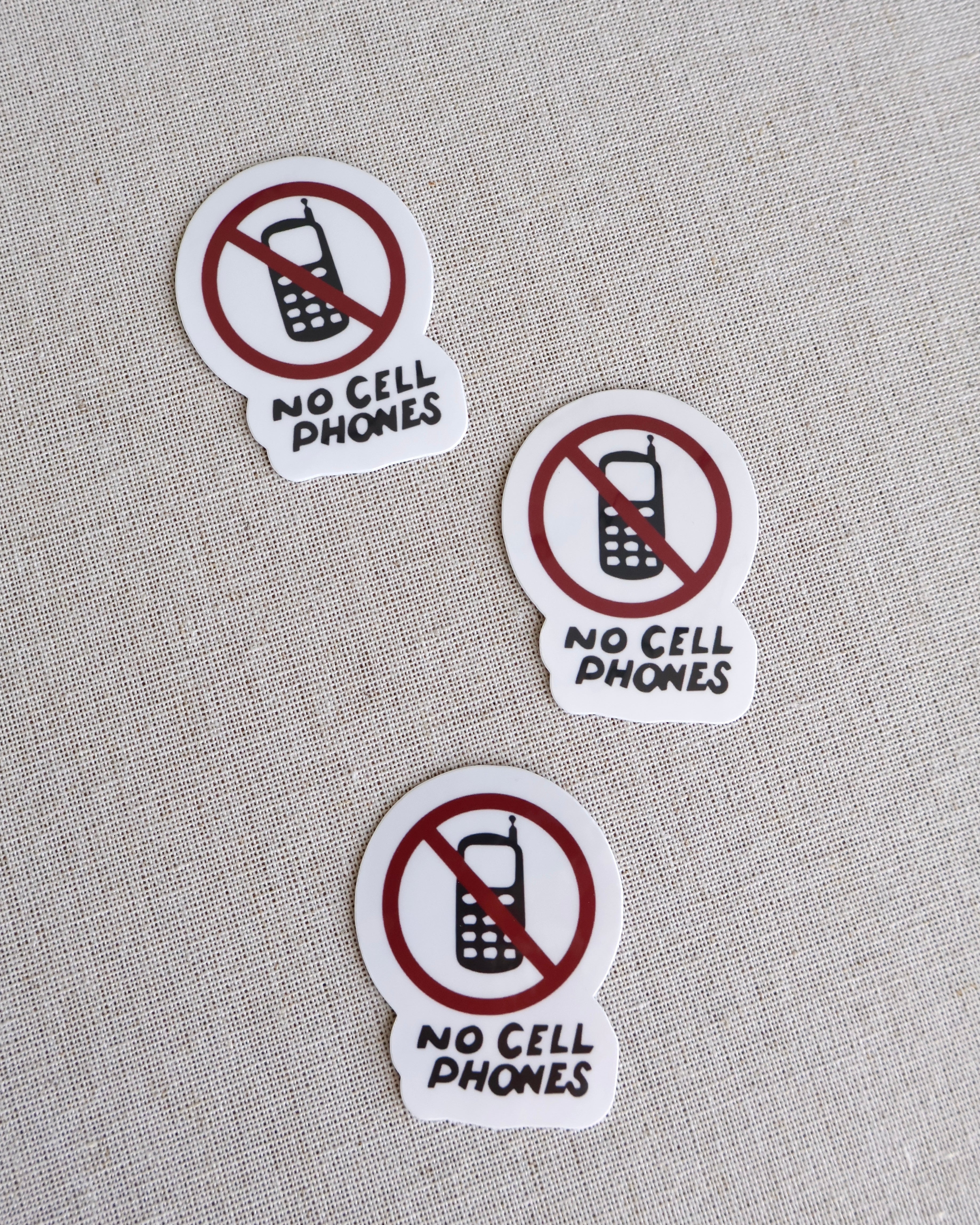 No Cell Phones Sticker