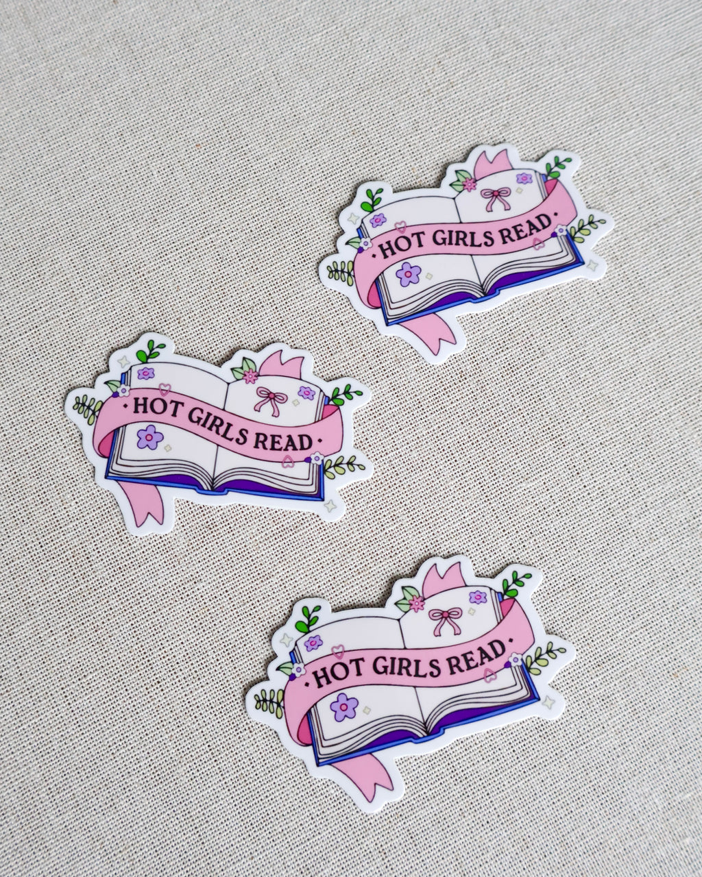 Hot Girls Read Sticker
