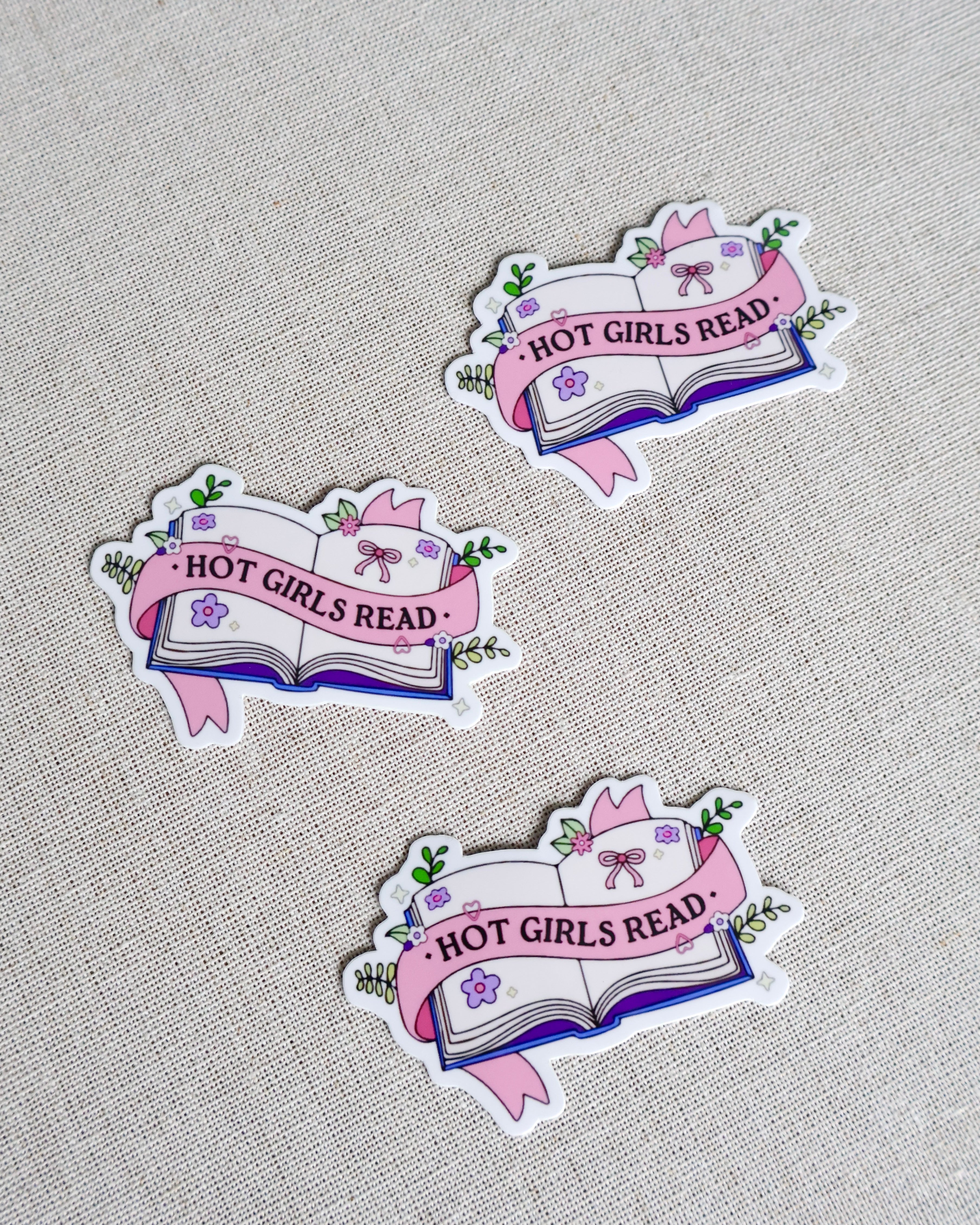 Hot Girls Read Sticker