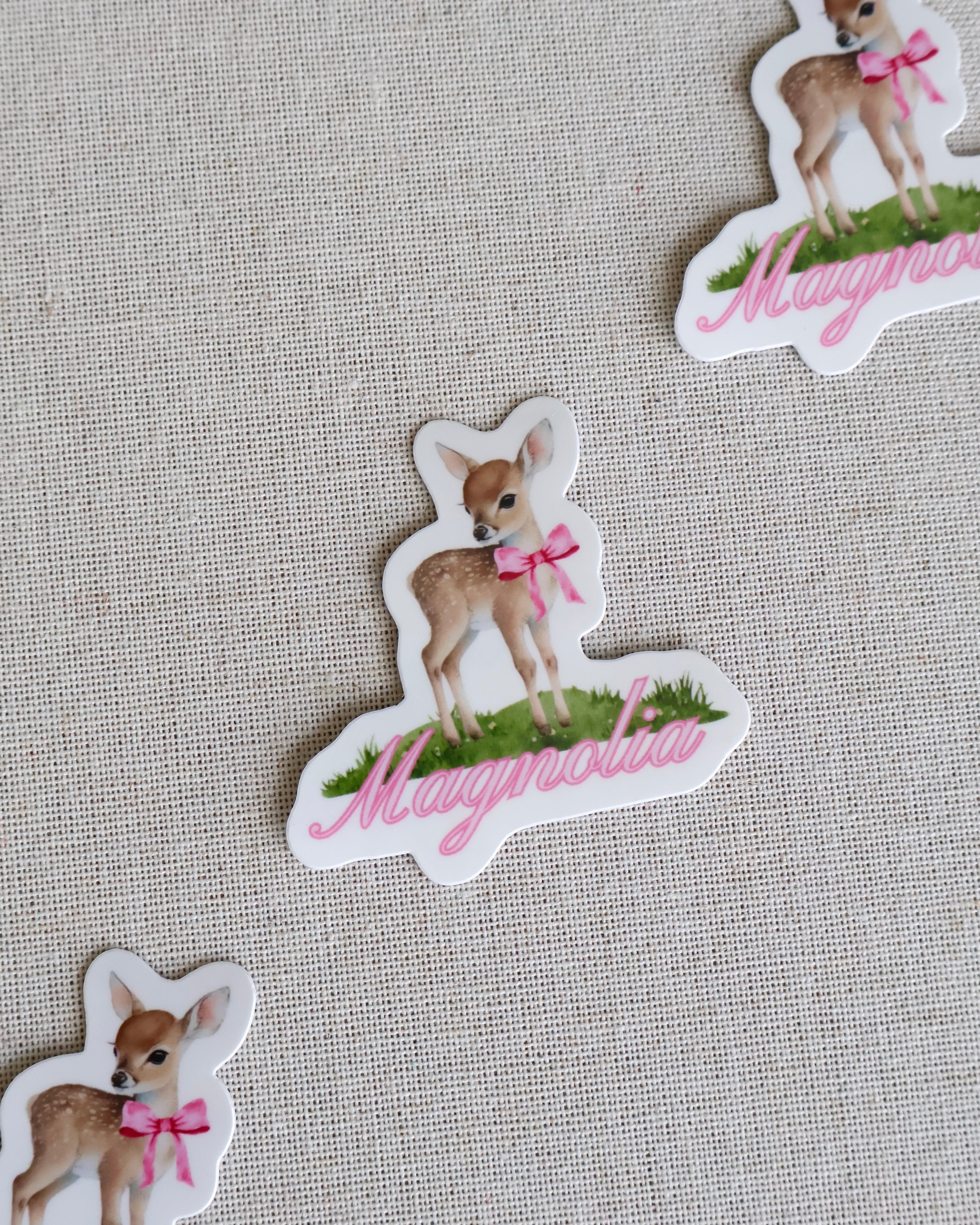 Magnolia Deer Sticker