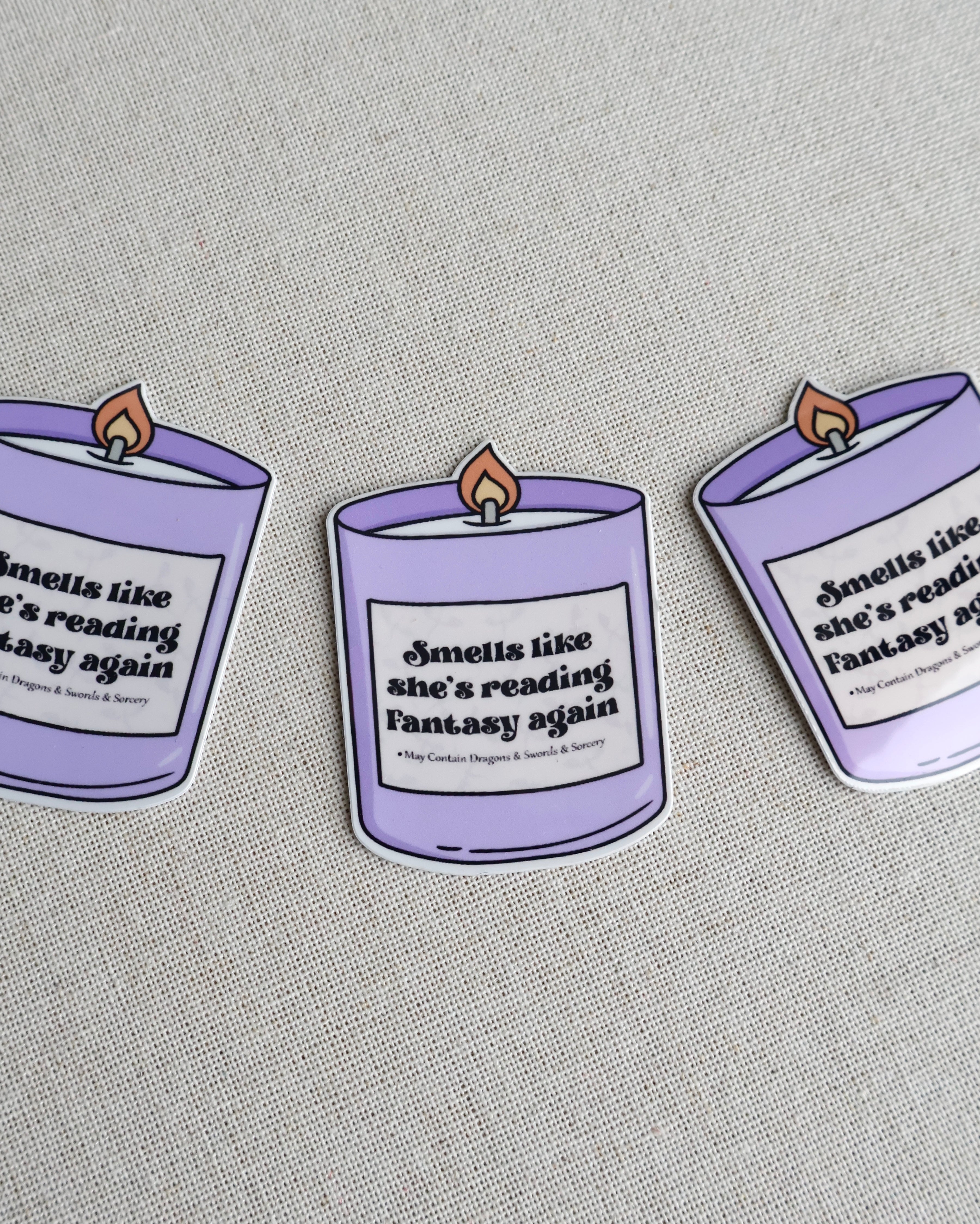 Smells Like Fantasy Candle Sticker