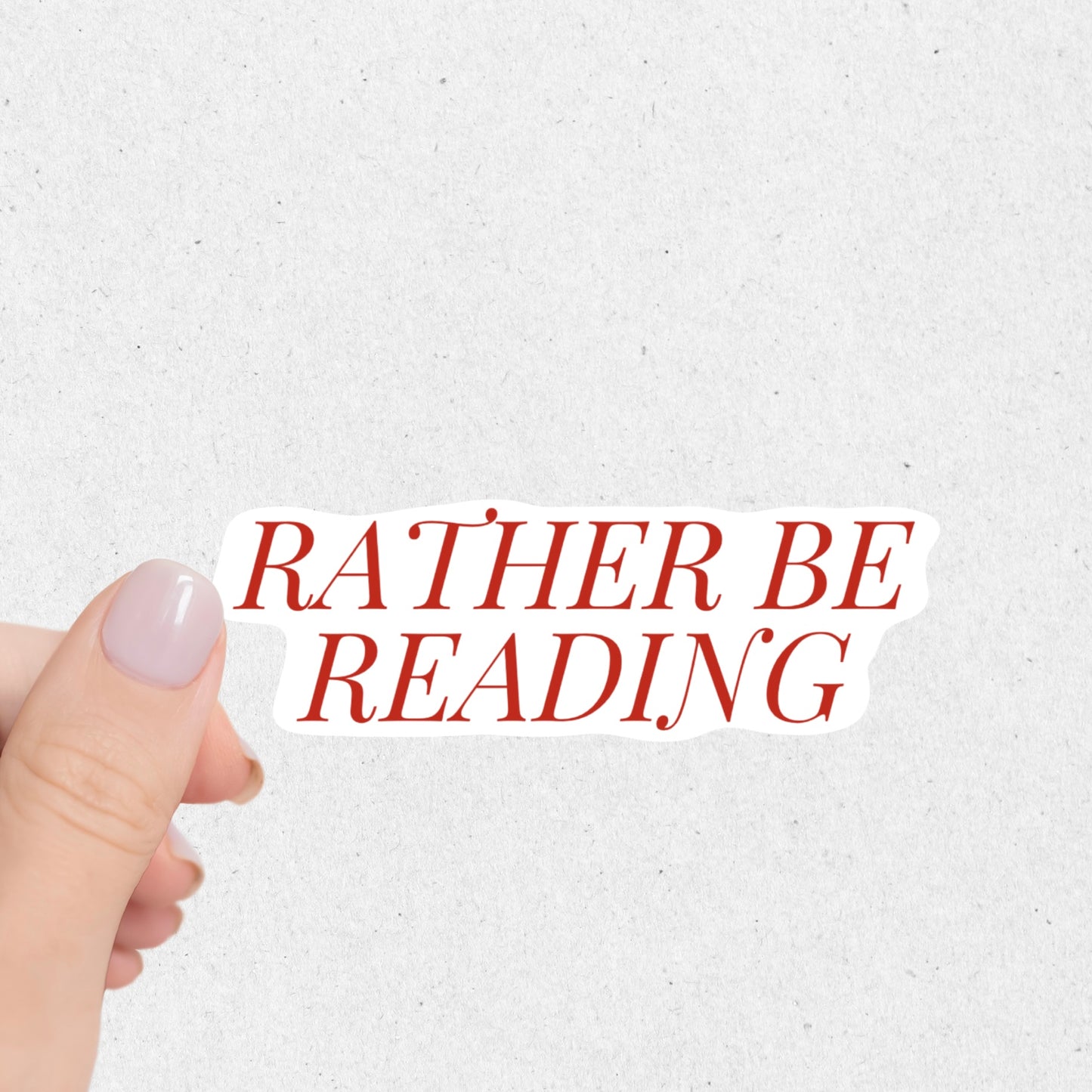 Rather Be Reading Sticker