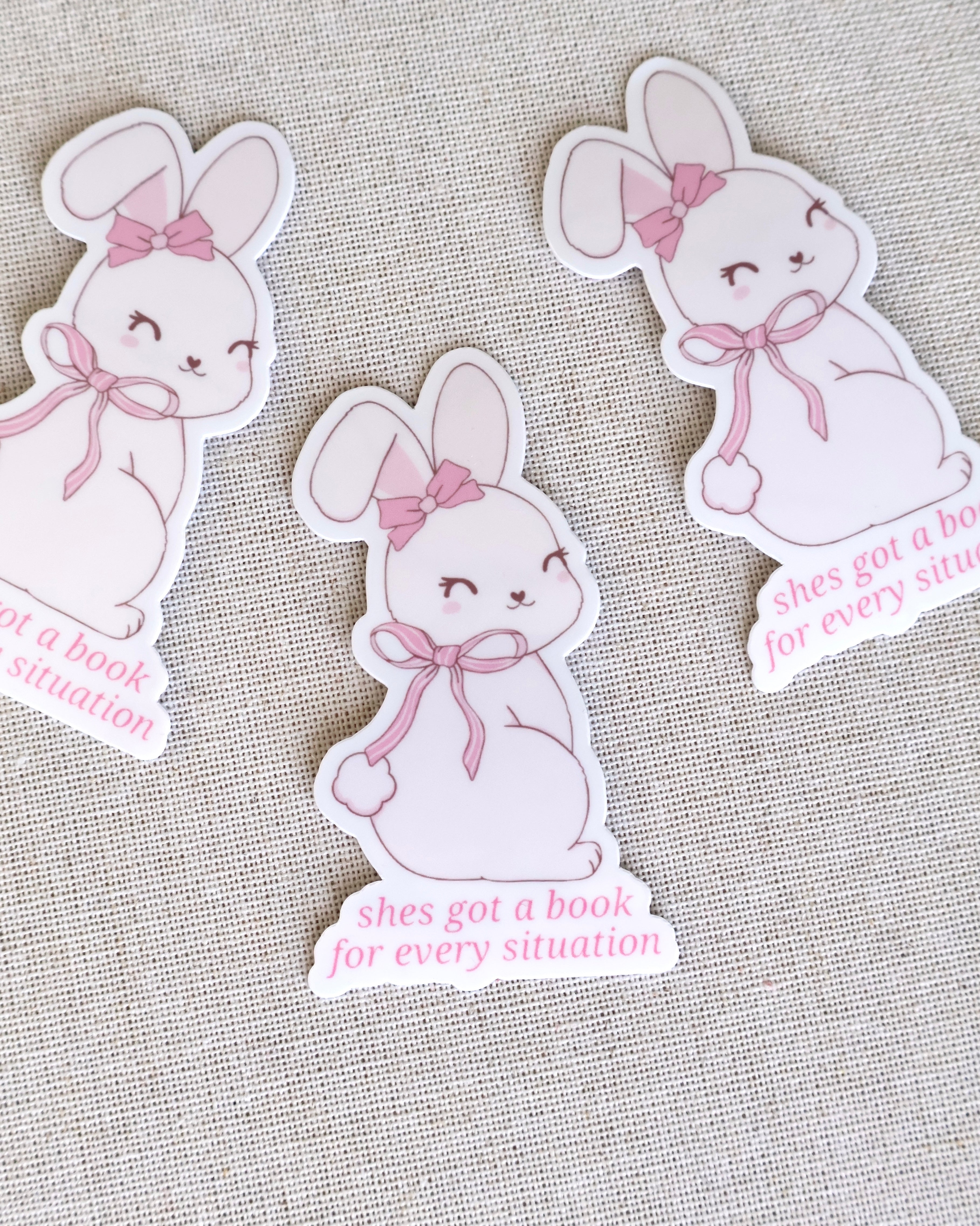 Bunny She’s Got A Book Sticker