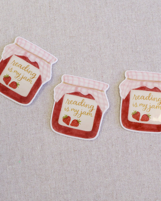 Reading Is My Jam Sticker