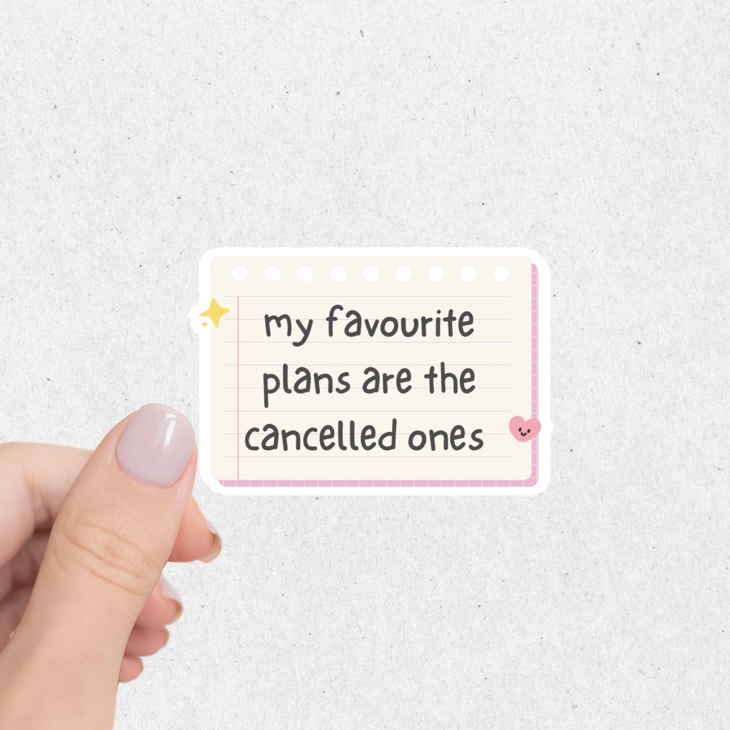 Cancelled Plans Sticker