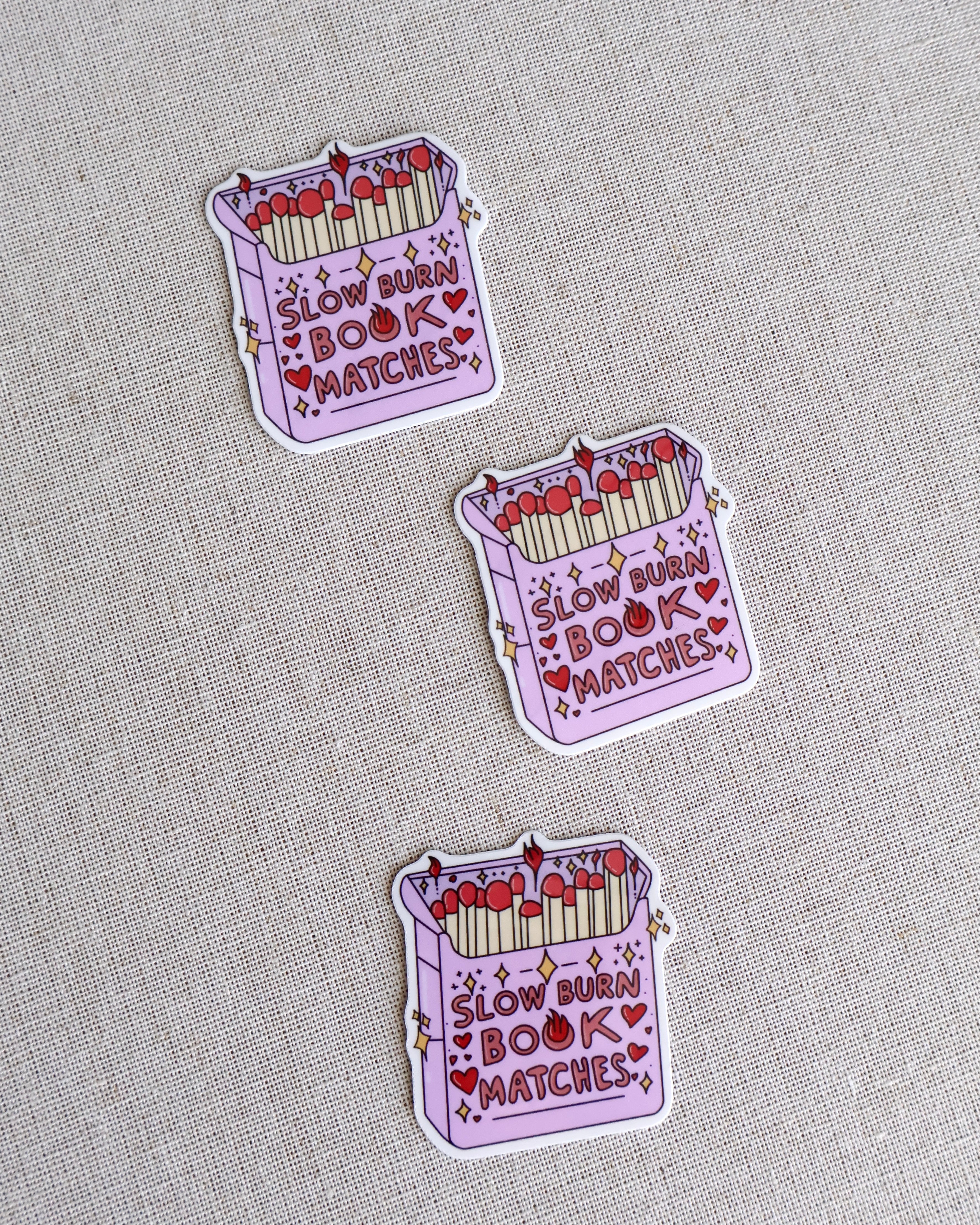 Slow Book Matches Sticker