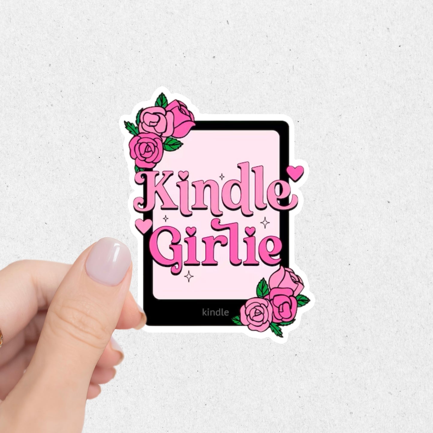 Kindle Girlie Sticker