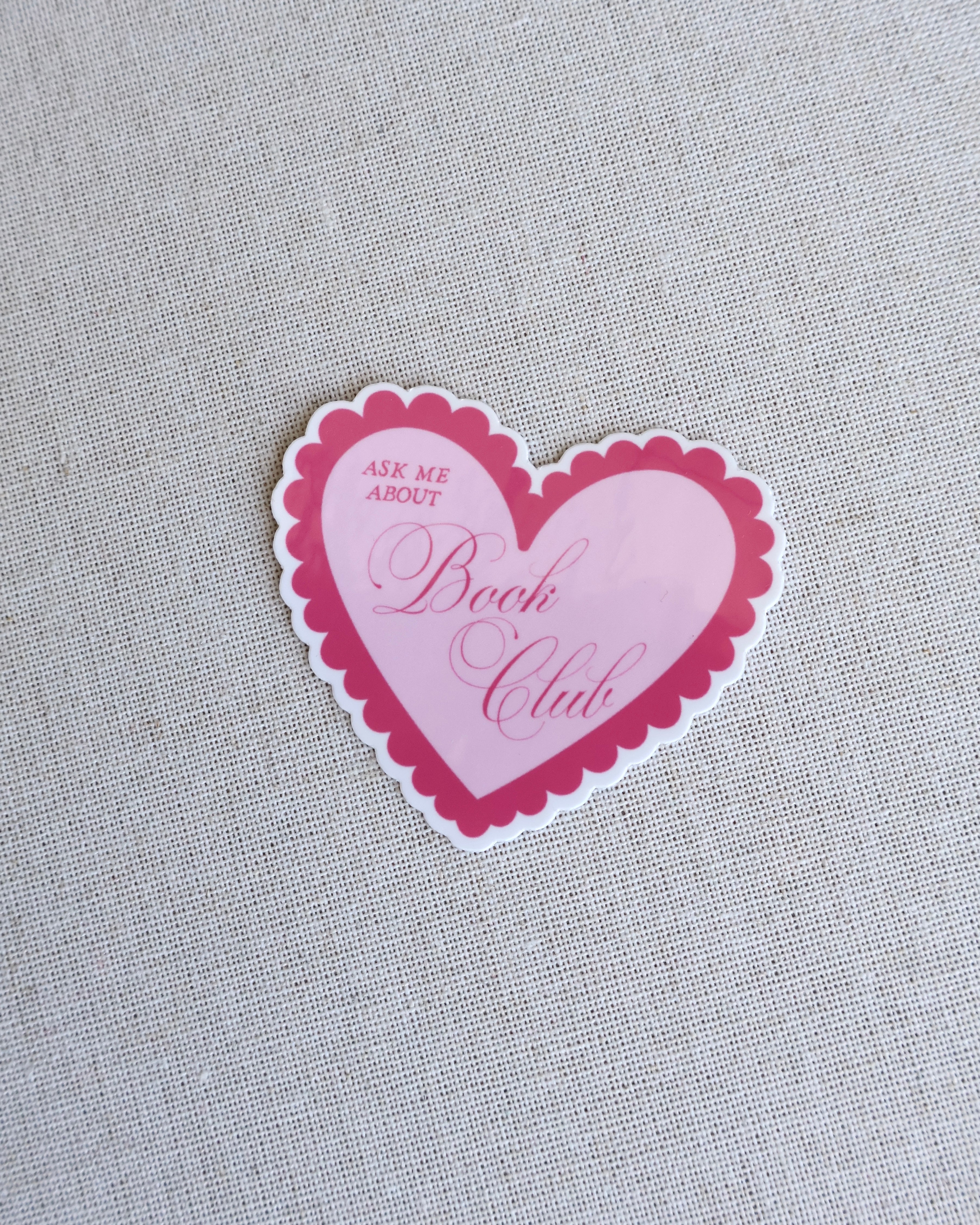 Ask Me About Book Club Sticker