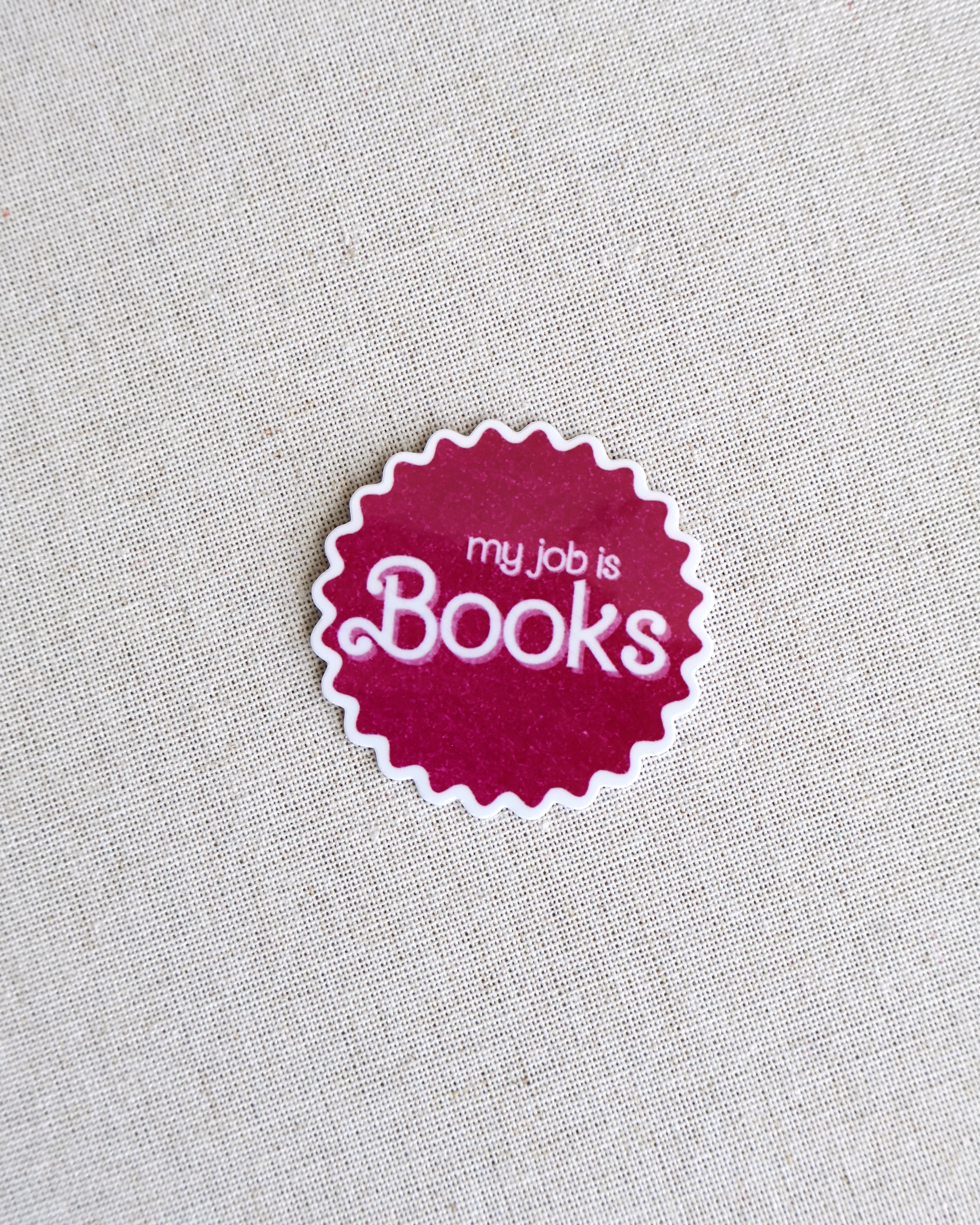 My Job Is Books Sticker