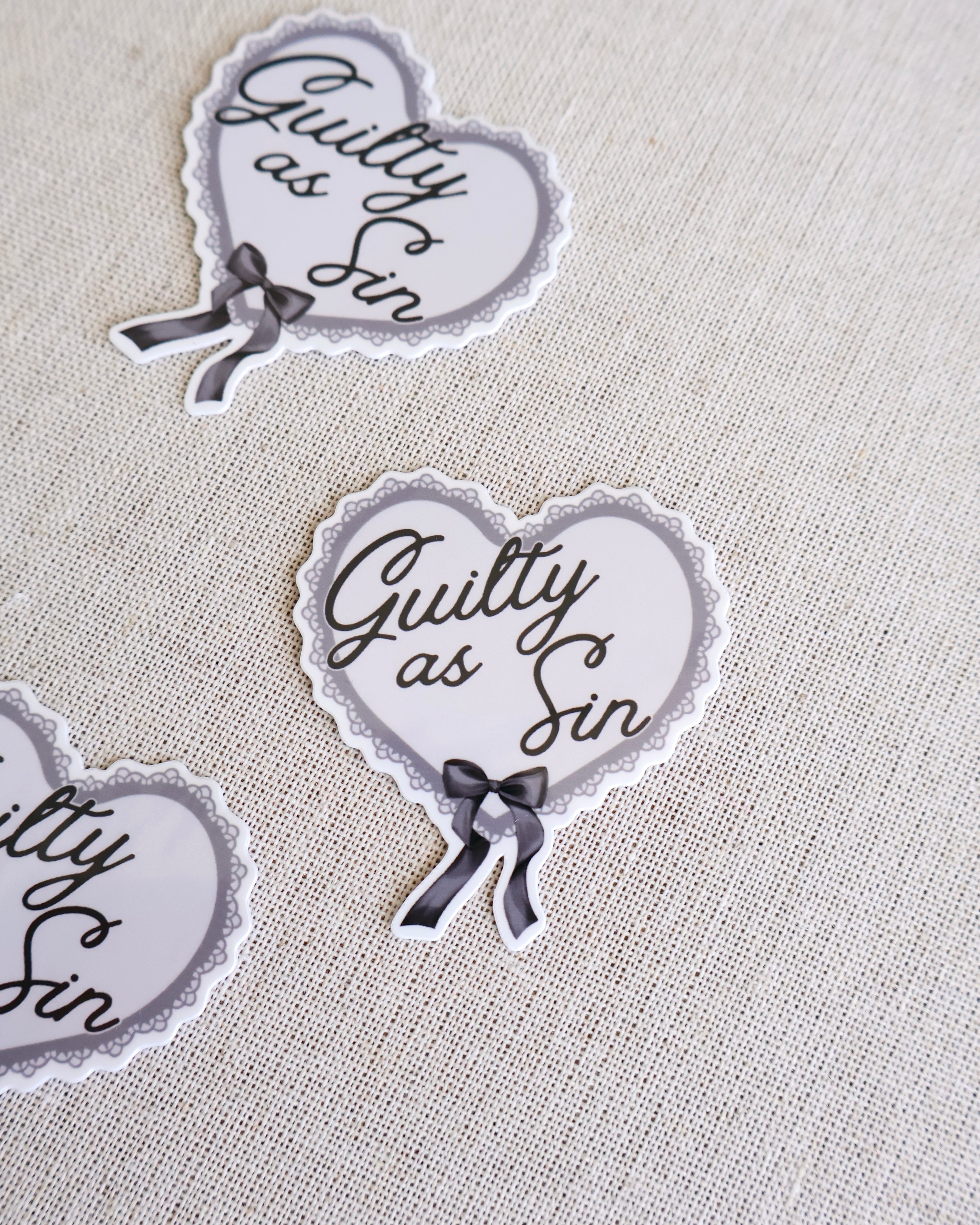 Guilty As Sin Sticker